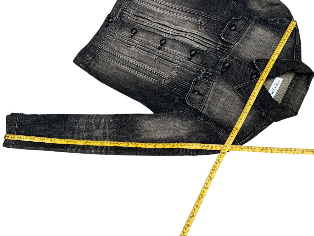 Vanquish Vanquish Japan Distressed Sunfaded Gothic Black Denim Jacket Size US S / EU 44-46 / 1 - 11 Thumbnail