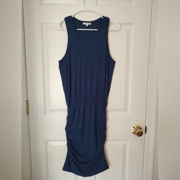 Anthropologie × Sundry Anthro Sundry navy sleeveless ruched tank dress S Size S / US 4 / IT 40 - 7 Thumbnail