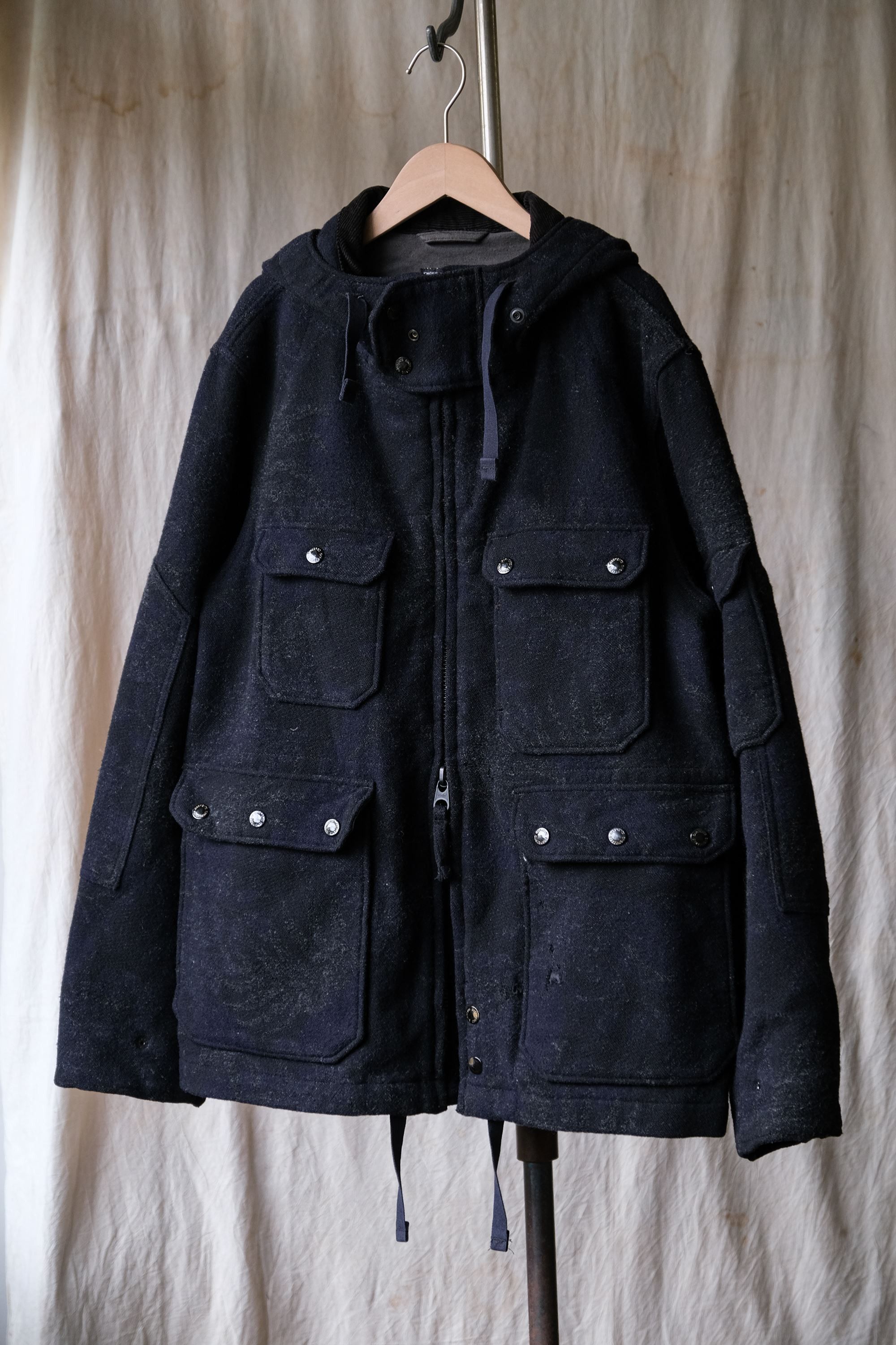 Engineered Garments Engineered Garments Cruiser Parka Wool Floral Jacquard  | Grailed