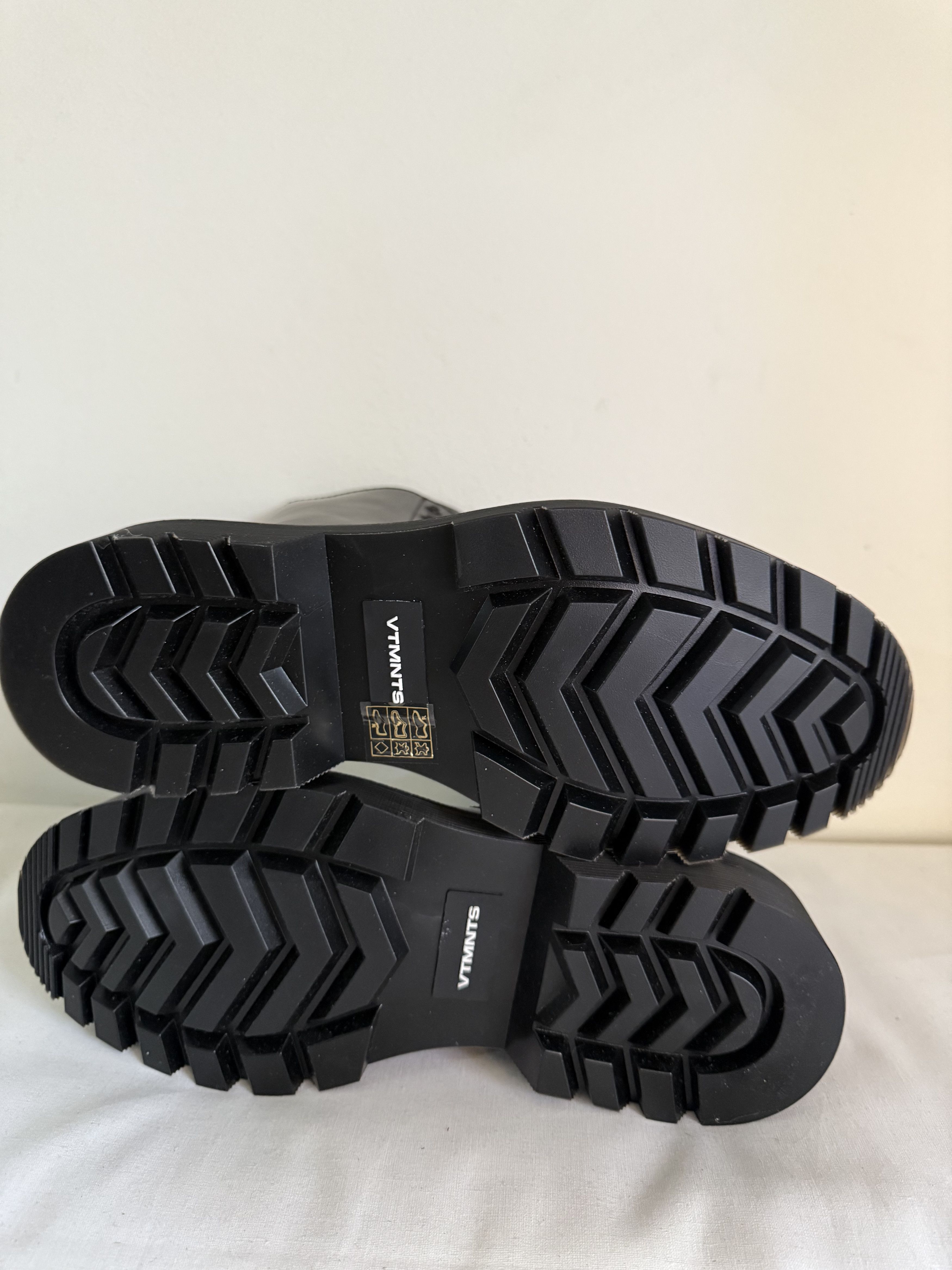 VTMNTS VTMNTS Slogan-Print Fuck-Off Army Boots Size US 7 / EU 40 - 10 Thumbnail
