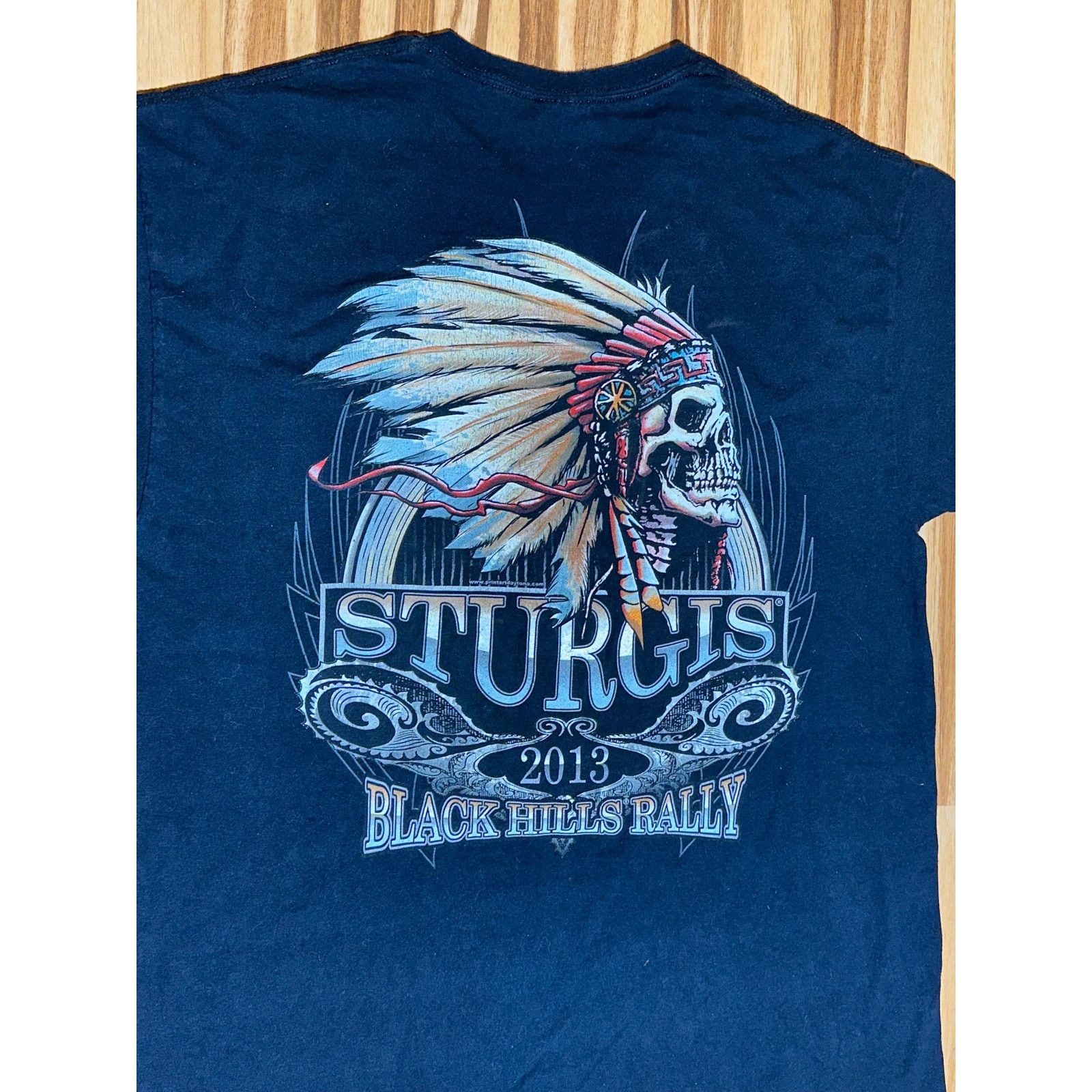 Gildan 2013 Sturgis Black Hills Rally Black Tshirt Size L Size US L / EU 52-54 / 3 - 6 Thumbnail