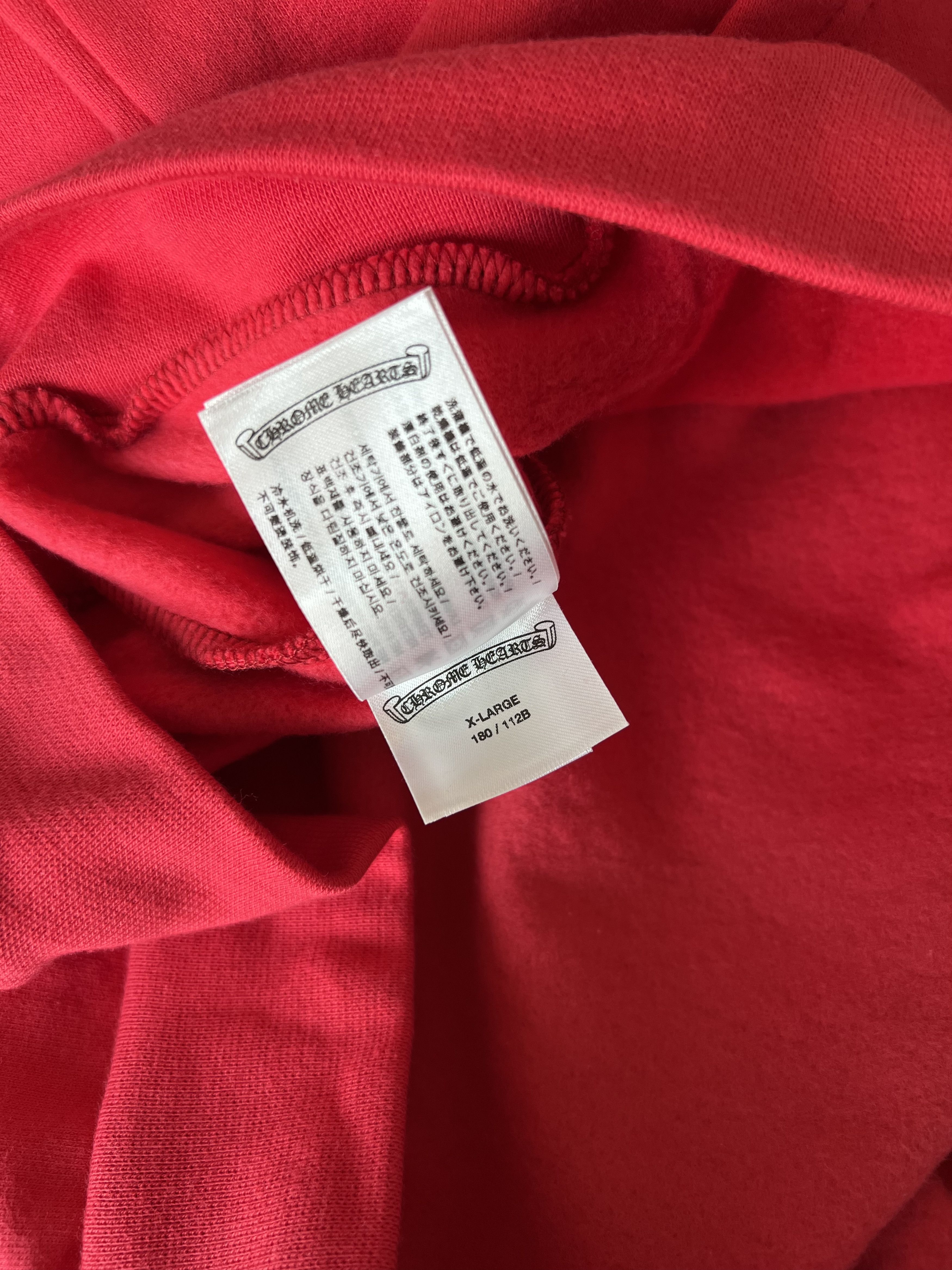 Chrome Hearts Chrome Hearts Red Hoodie Size US XL / EU 56 / 4 - 10 Thumbnail