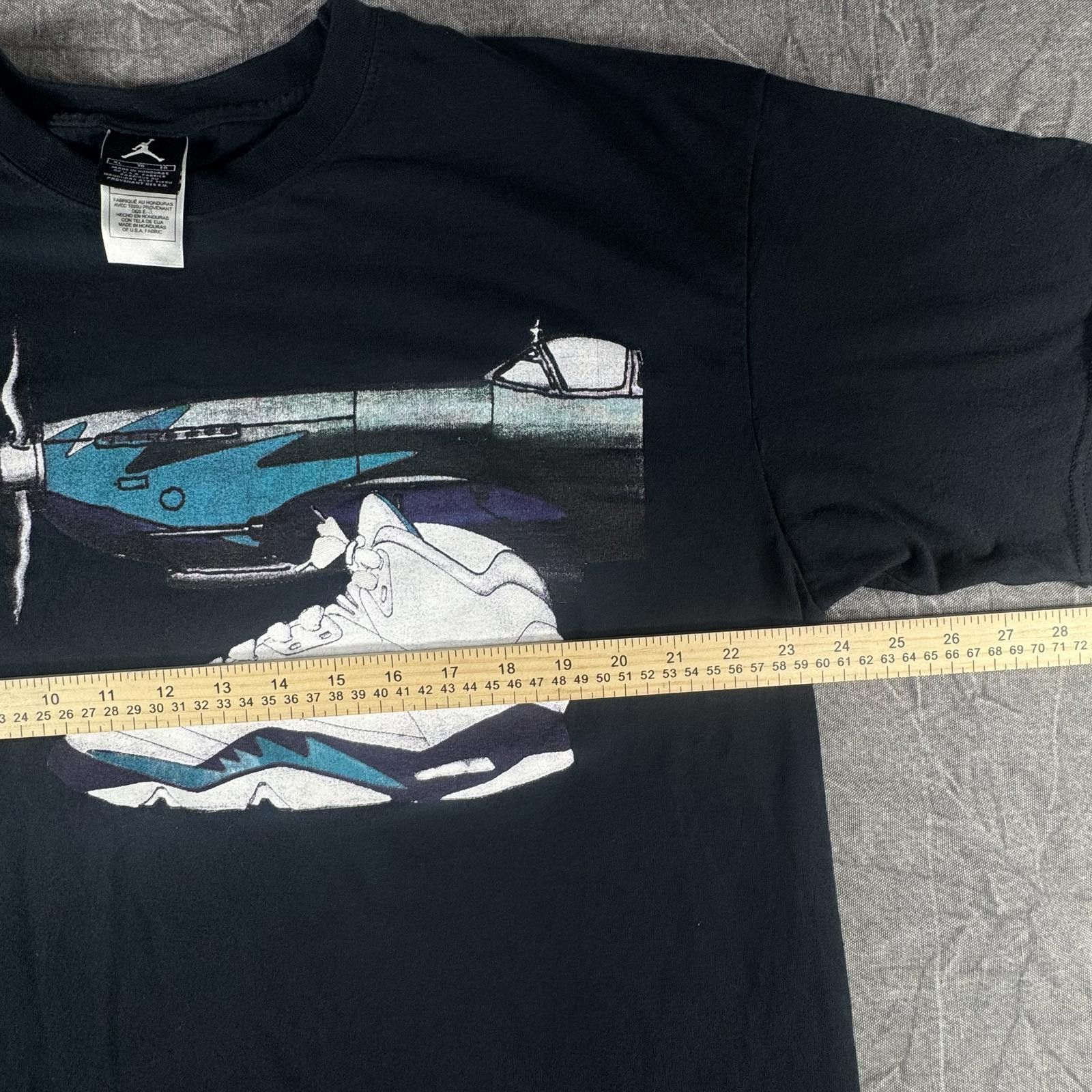 Jordan Brand Air Jordan Shirt Men's XL Black 2006 Grape 5 Rare Vintage Size US XL / EU 56 / 4 - 2 Thumbnail