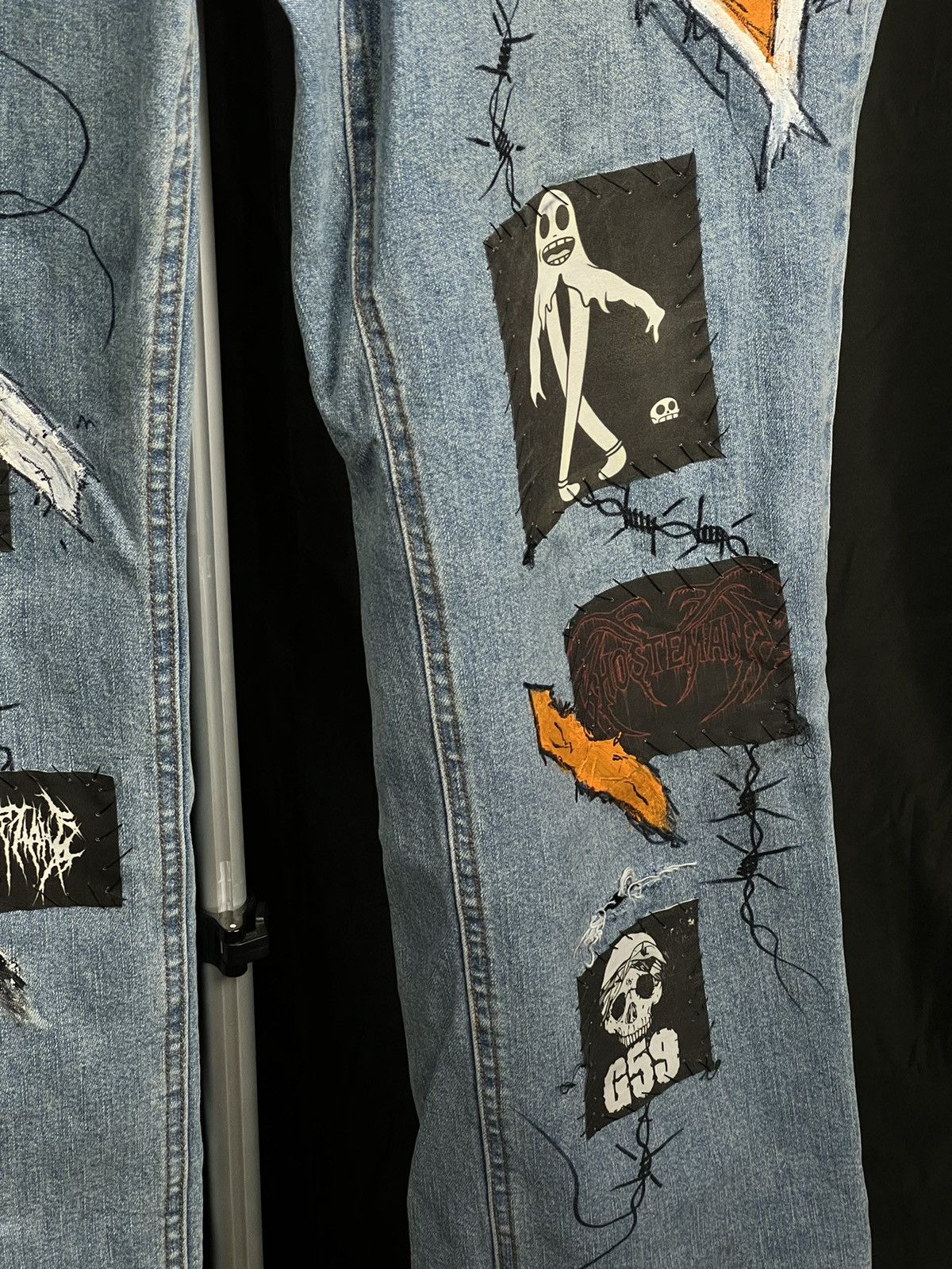 G59 Records × GHOSTEMANE Custom Doom Pants Ghostemane, suicideboys, G59 Size US 36 / EU 52 - 3 Thumbnail