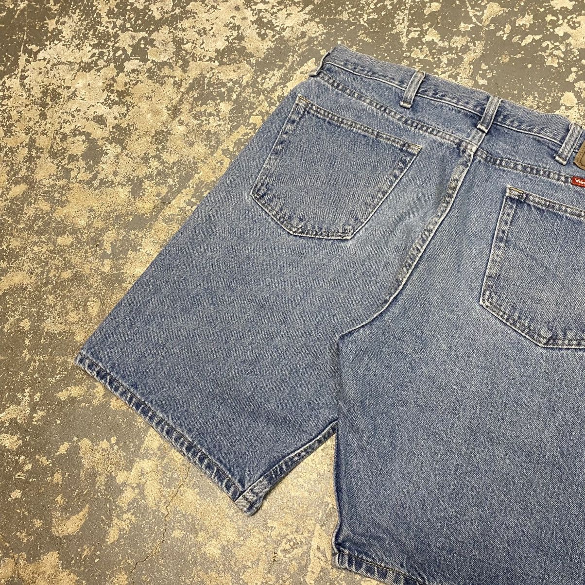 Other Vintage Wrangler Light Wash Y2K Baggy Shorts Jorts Size US 34 / EU 50 - 4 Thumbnail