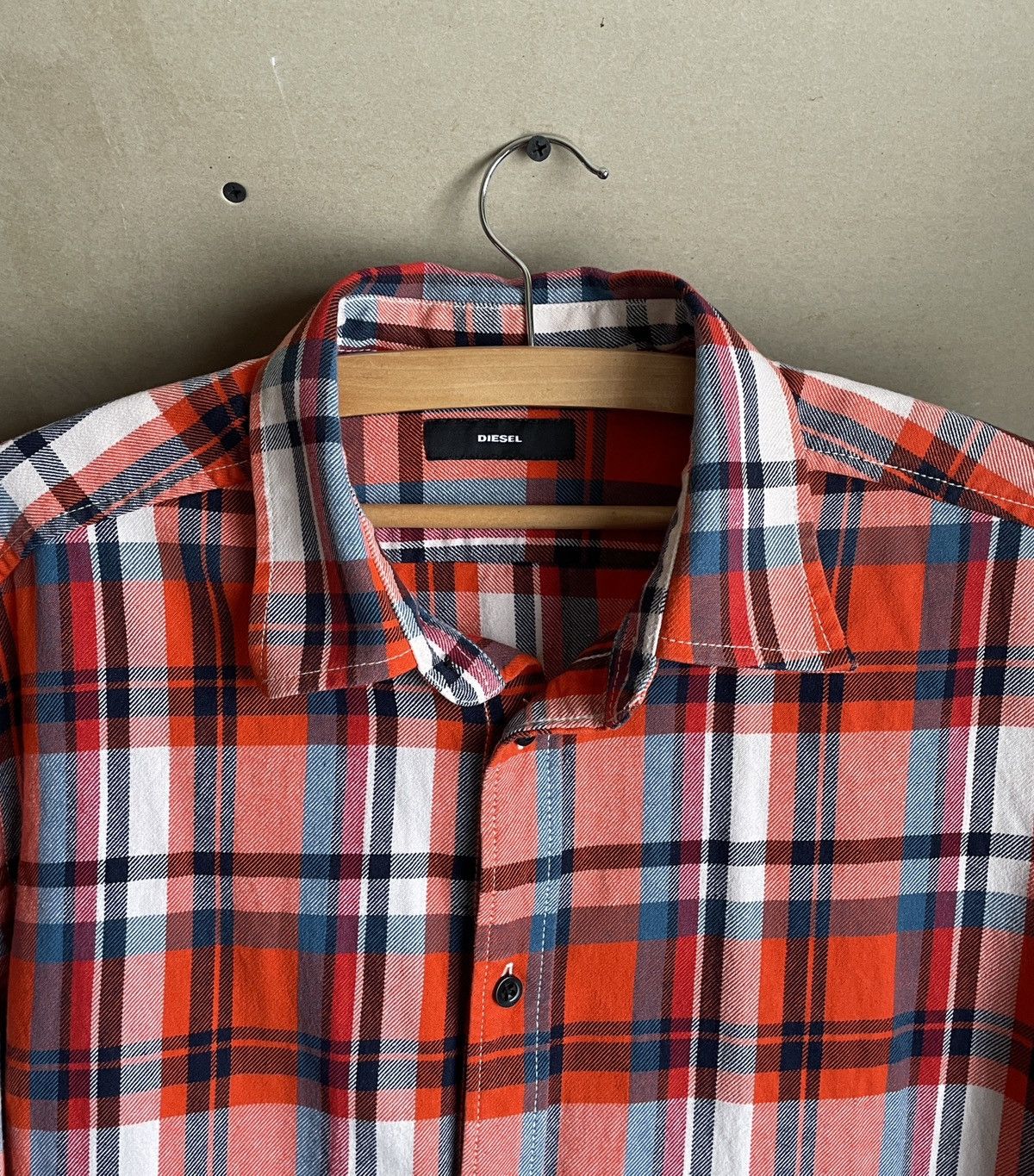 Diesel Diesel Men Long Sleeves Plaid Flannel Shirt Size XL Size US XL / EU 56 / 4 - 2 Thumbnail