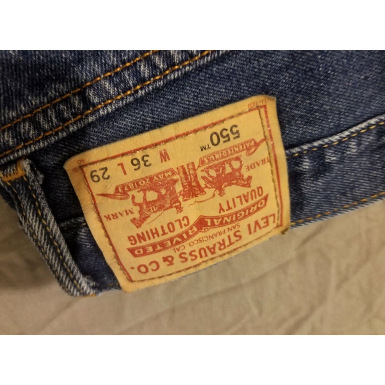 Levi's Levi's Jeans Mens 36x29 Relaxed Straight Denim Cotton Pants Blue Size US 36 / EU 52 - 3 Thumbnail