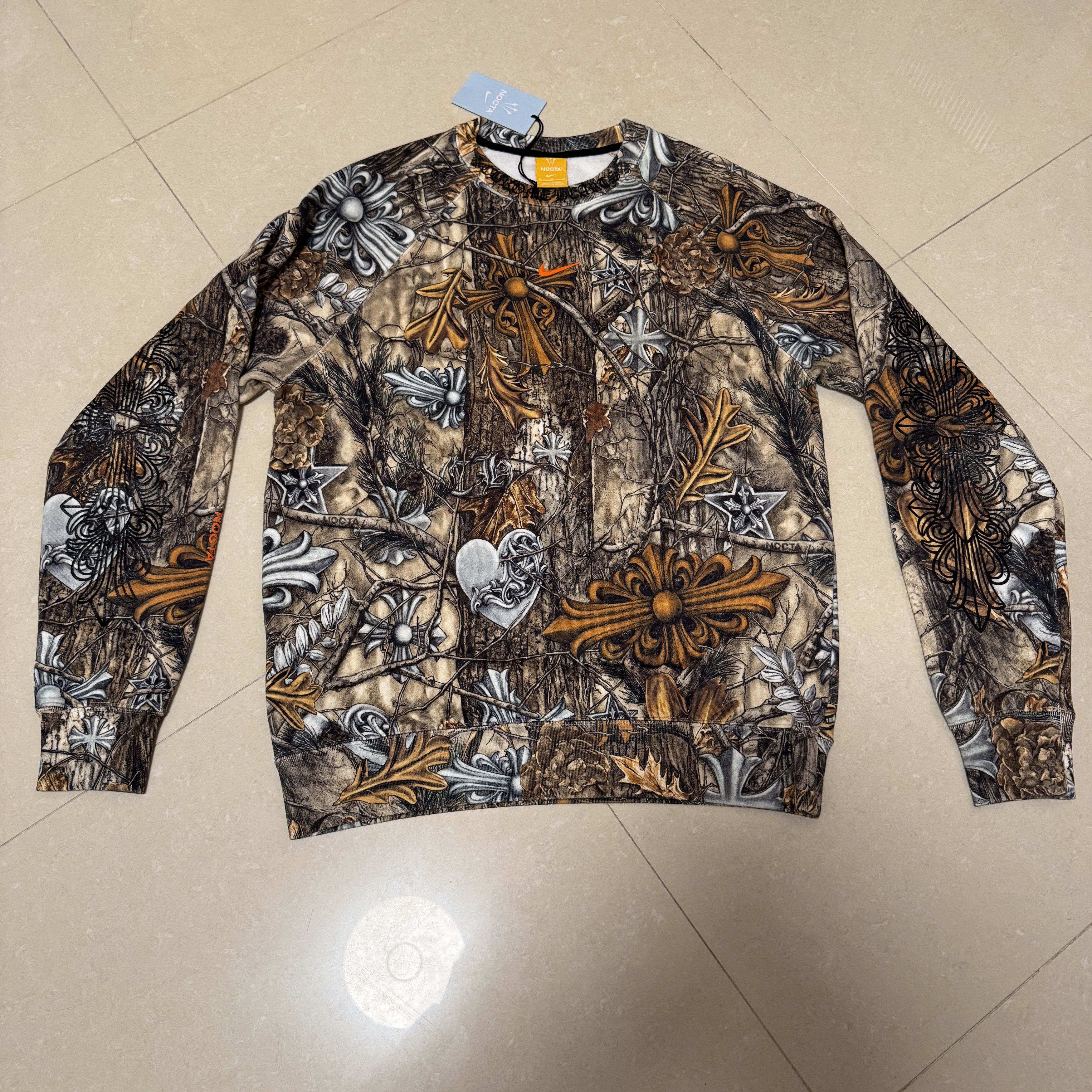 Chrome Hearts x Nike x NOCTA Realtree Print Sweatshirt (M)