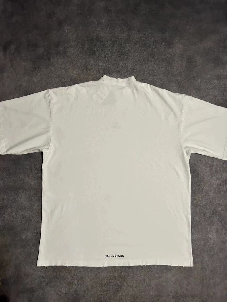 Balenciaga Balenciaga Qixi Love Embroidery Small logo Short Sleeve T Size US XS / EU 42 / 0 - 2 Thumbnail
