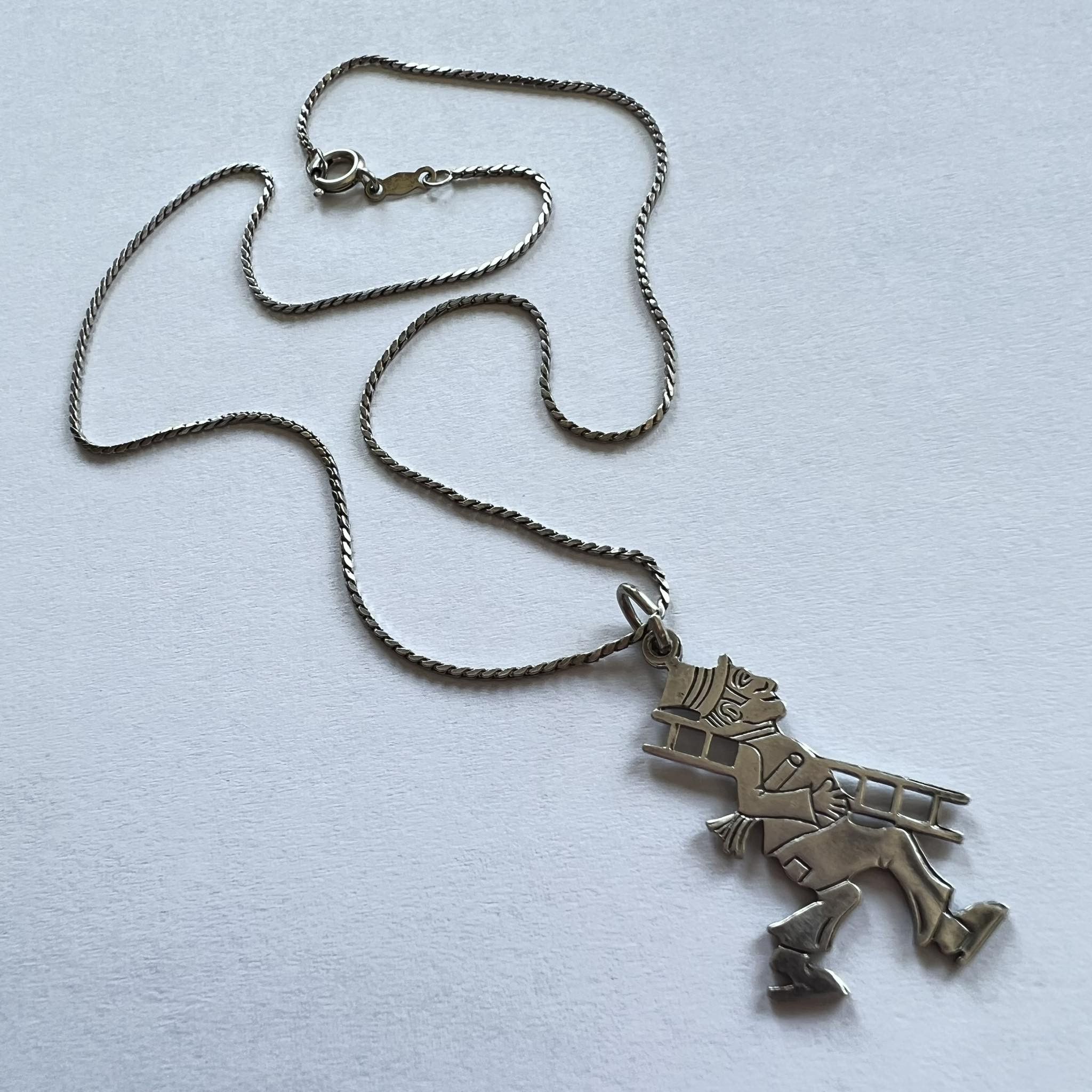 Vintage Vintage Silver 835 Necklace Pendant Old Germany Marked Size ONE SIZE - 2 Thumbnail