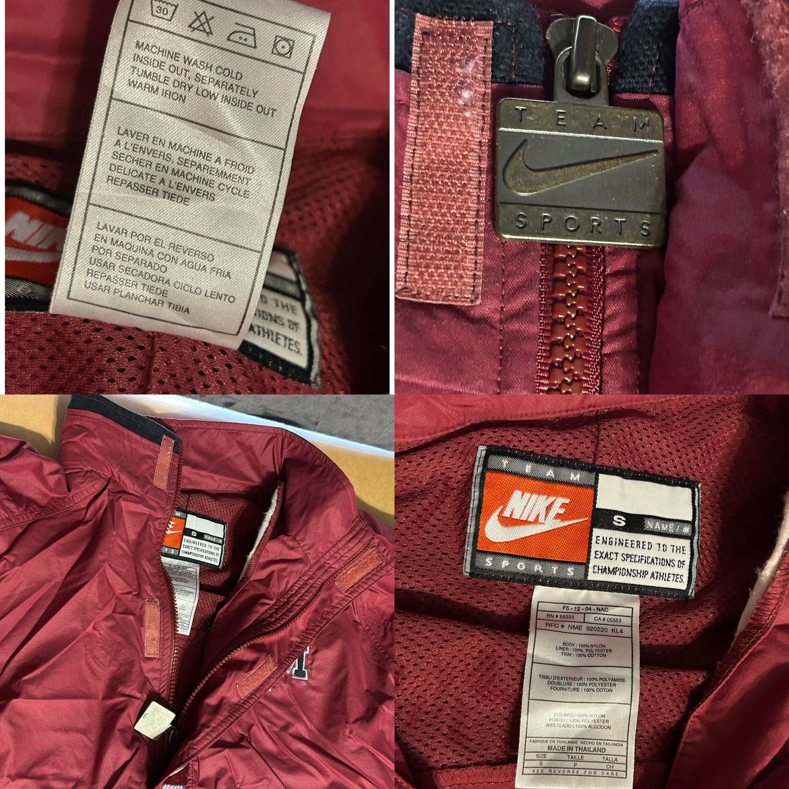 Nike VINTAGE Nike Team Texas A&M Aggies 1/4 Zip Windbreaker Jacket Adult Small Maroon Size US S / EU 44-46 / 1 - 10 Thumbnail