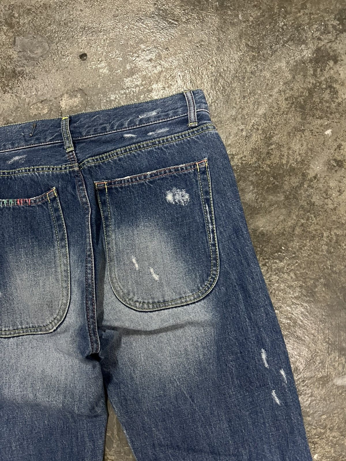 Japanese Brand TSUMORI CHISATO BY ISSEY MIYAKE DISTRESSED JEAN Size US 31 - 15 Thumbnail