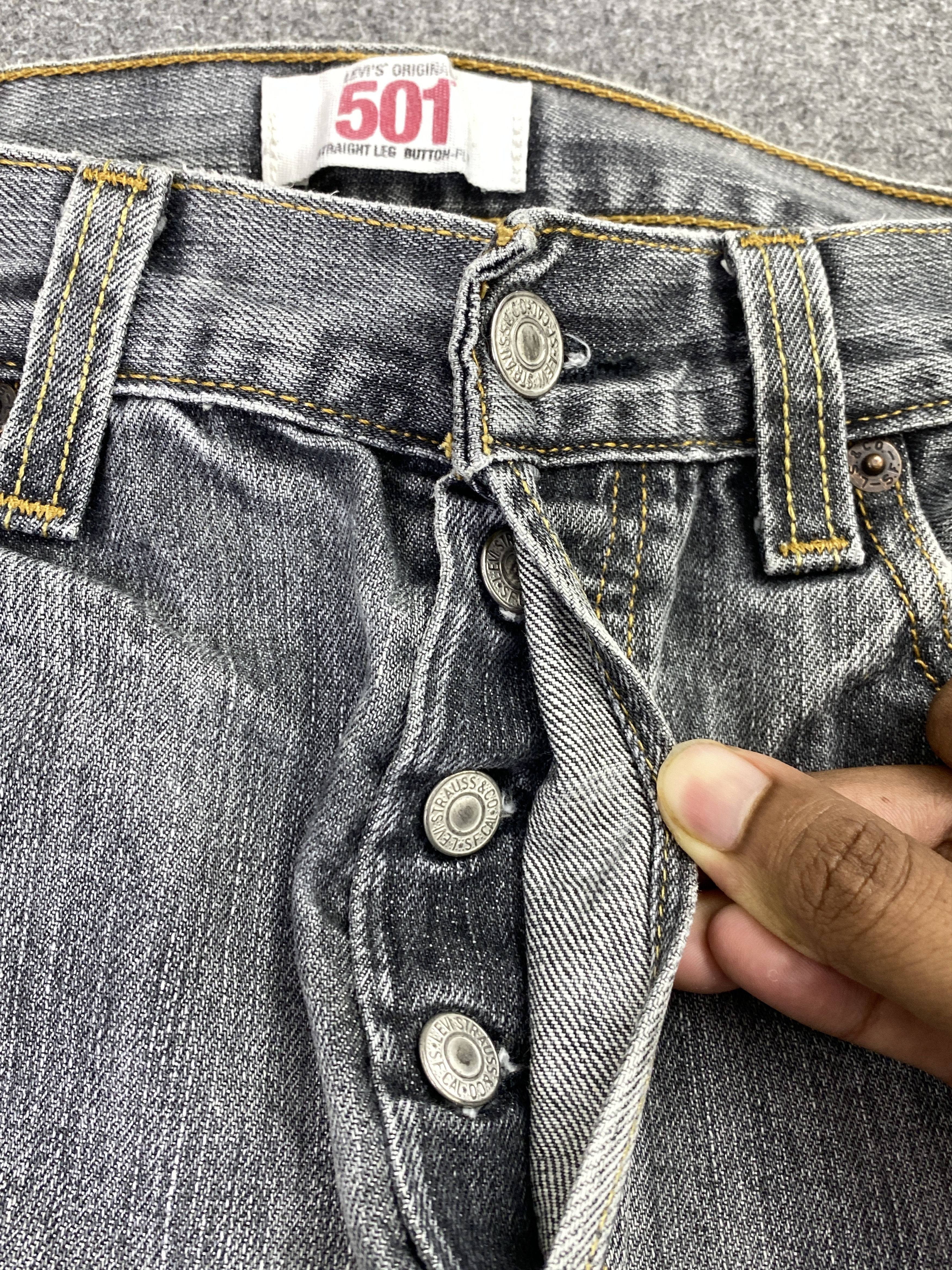 Levi's Vintage Levis 501 Faded Black Jeans DP2859 Size US 30 / EU 46 - 9 Thumbnail