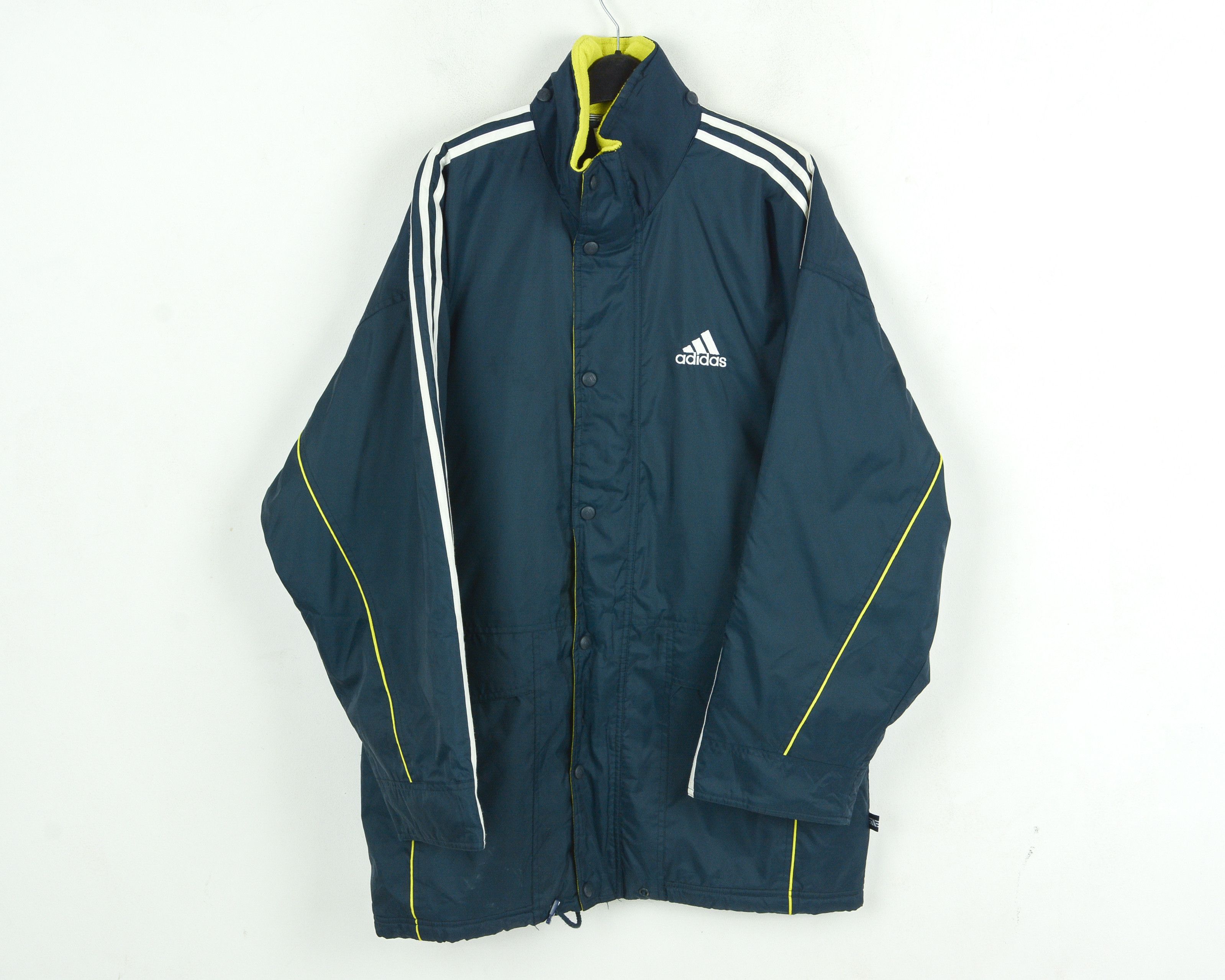 Adidas Vintage Mens M Insulated Jacket Coat Football UK 38 40 Soccer Bench Grailed