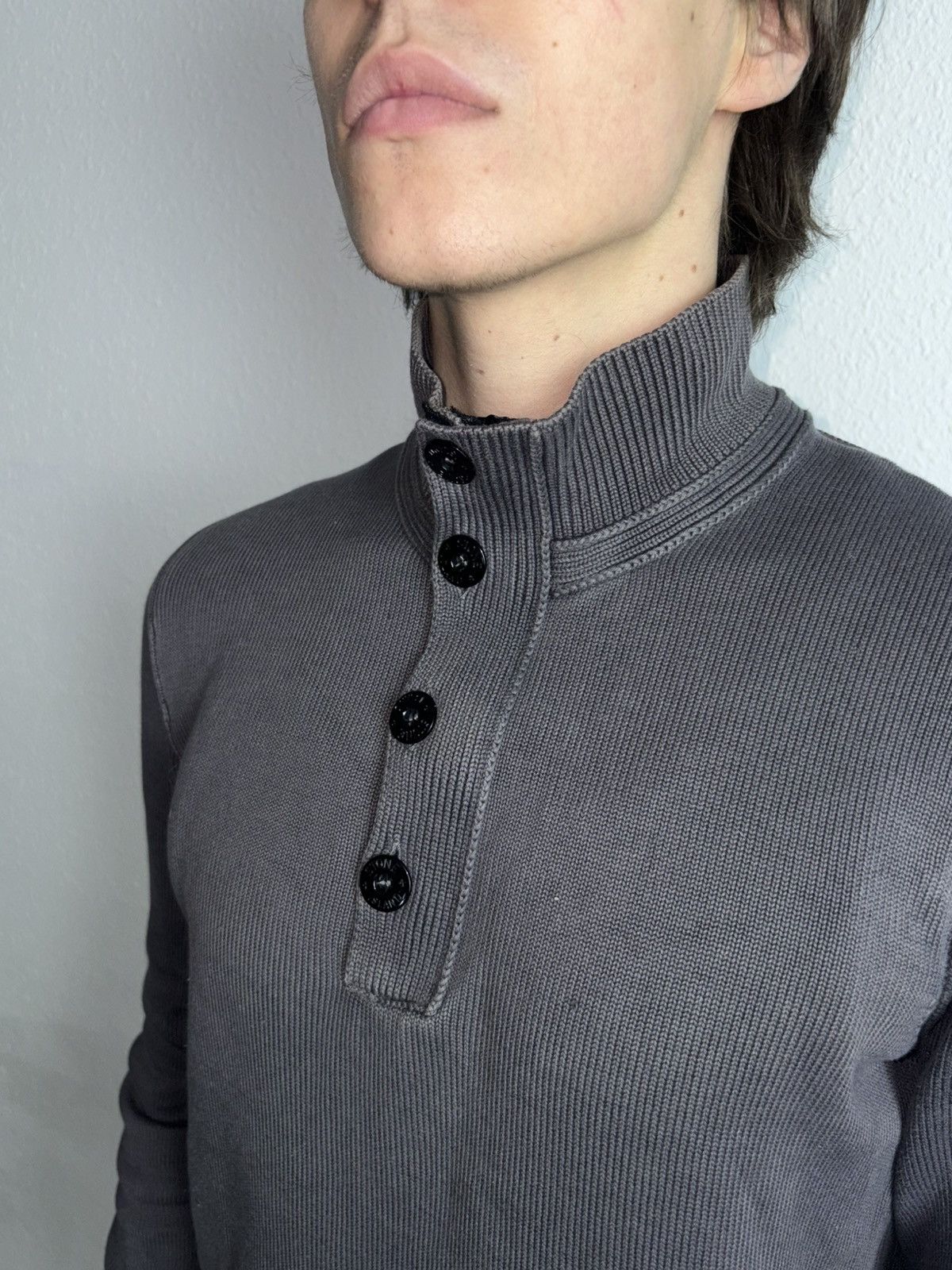 Stone Island 00s Vintage Stone Island Vintage Knitted Sweater 1/3 Zip Size US L / EU 52-54 / 3 - 6 Thumbnail