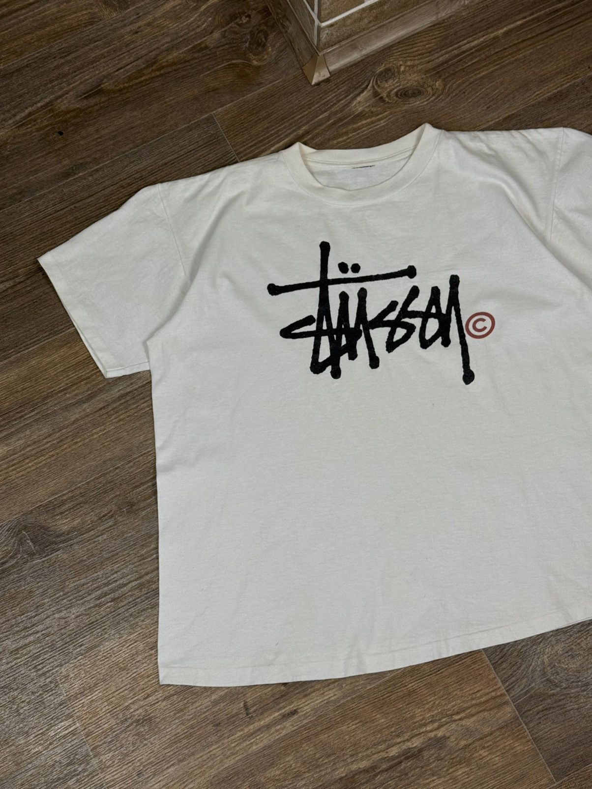 Stussy Vintage 90's Stussy Made in USA Big Logo Single Stitch Shirt Size US XL / EU 56 / 4 - 4 Thumbnail