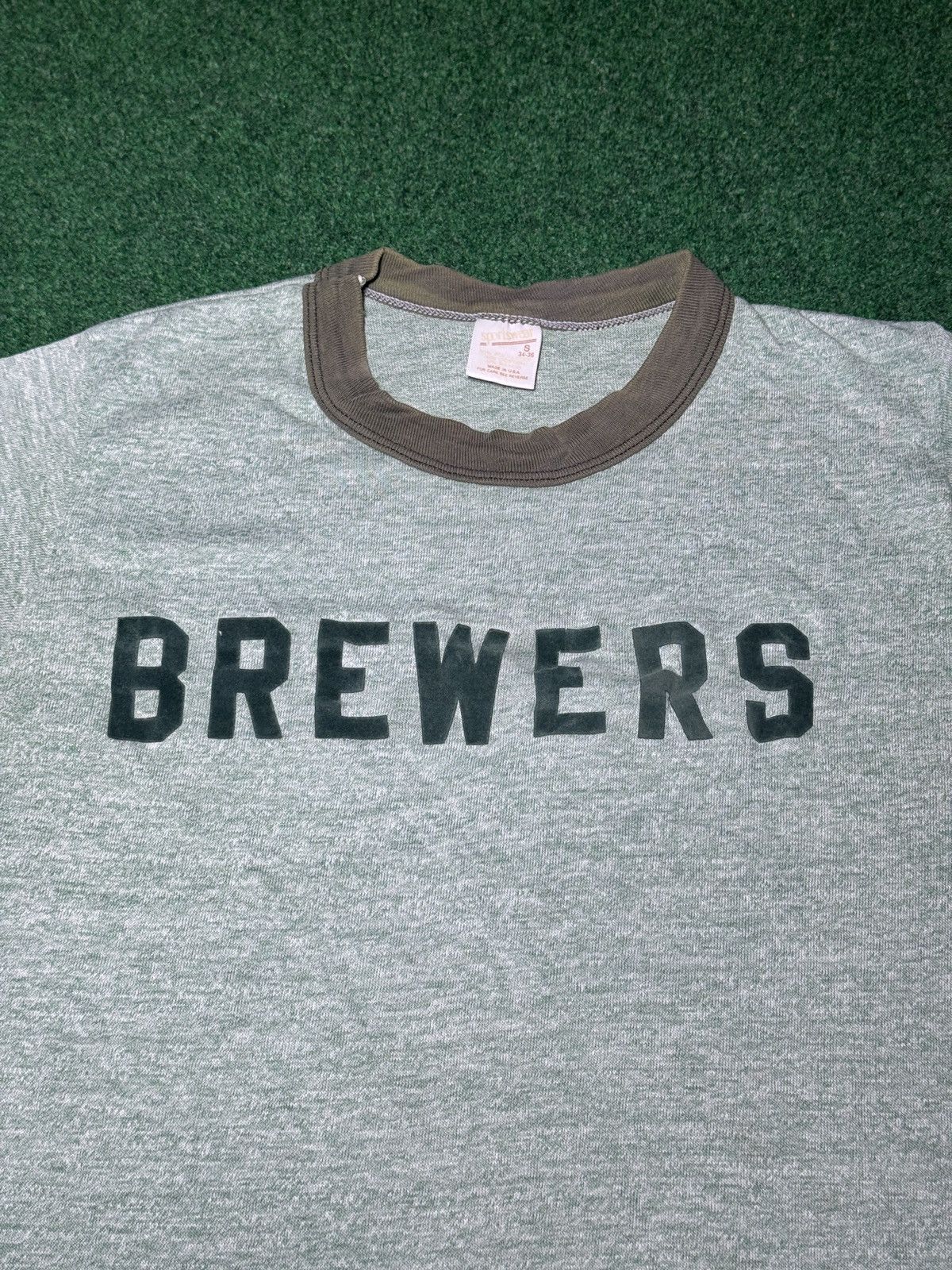 Vintage Vintage Brewers 70s 80s XS/S 16x22 Ringer Sporty T Shirt Size XS / US 0-2 / IT 36-38 - 2 Thumbnail