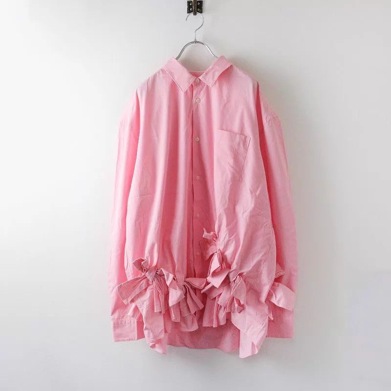 Comme des Garcons CDG 24ss Pink Bow Shirt S Size S / US 4 / IT 40 - 1 Thumbnail