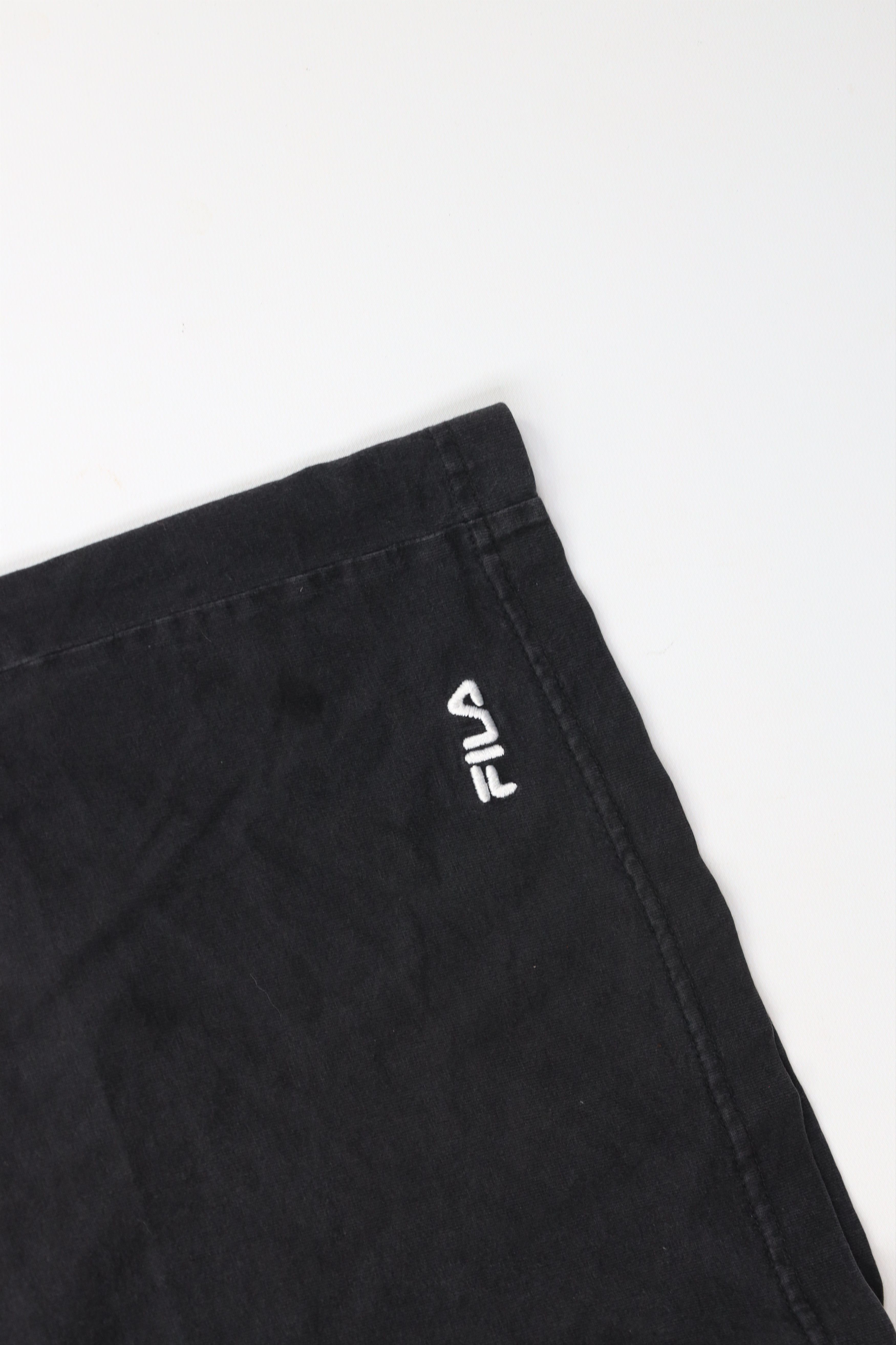 Fila × Vintage Vintage 90s Fila Above Knee Shorts Black Cotton Size US 32 / EU 48 - 5 Thumbnail