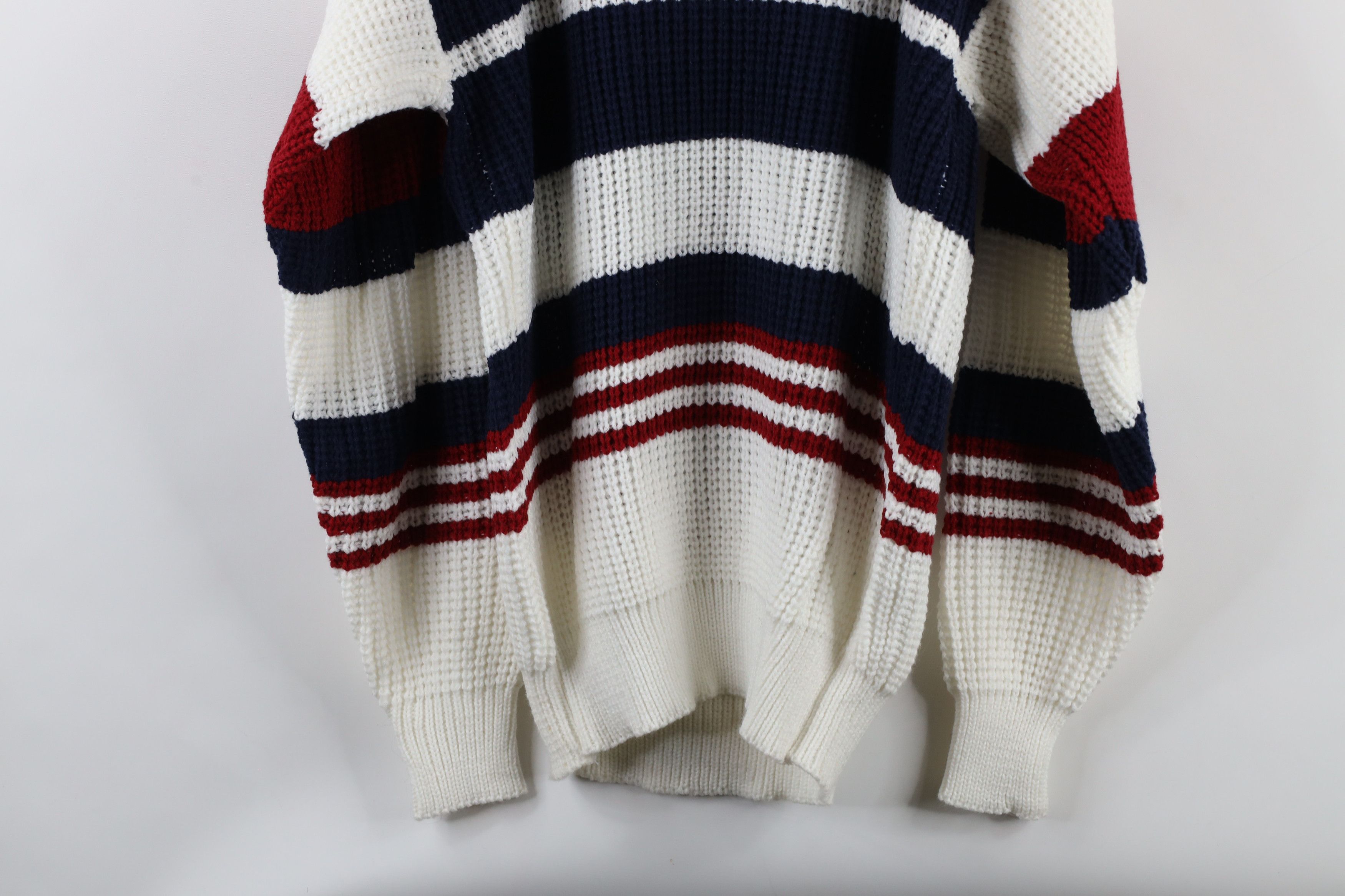 Vintage Deadstock Vintage 90s Streetwear Block Chunky Knit Sweater Size US M / EU 48-50 / 2 - 8 Thumbnail