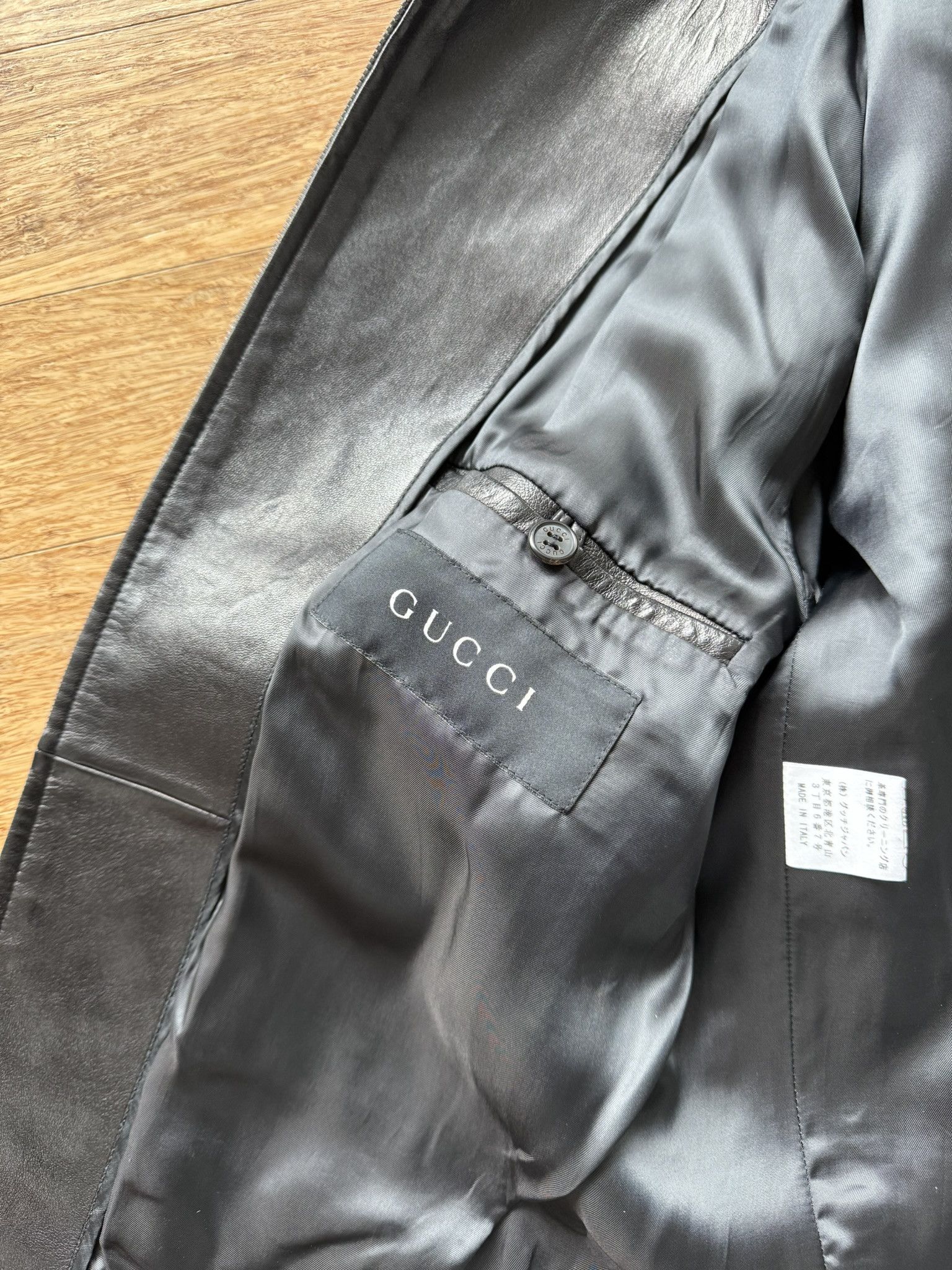 Gucci Tom Ford Gucci Lambskin Leather Jacket Size US M / EU 48-50 / 2 - 7 Thumbnail
