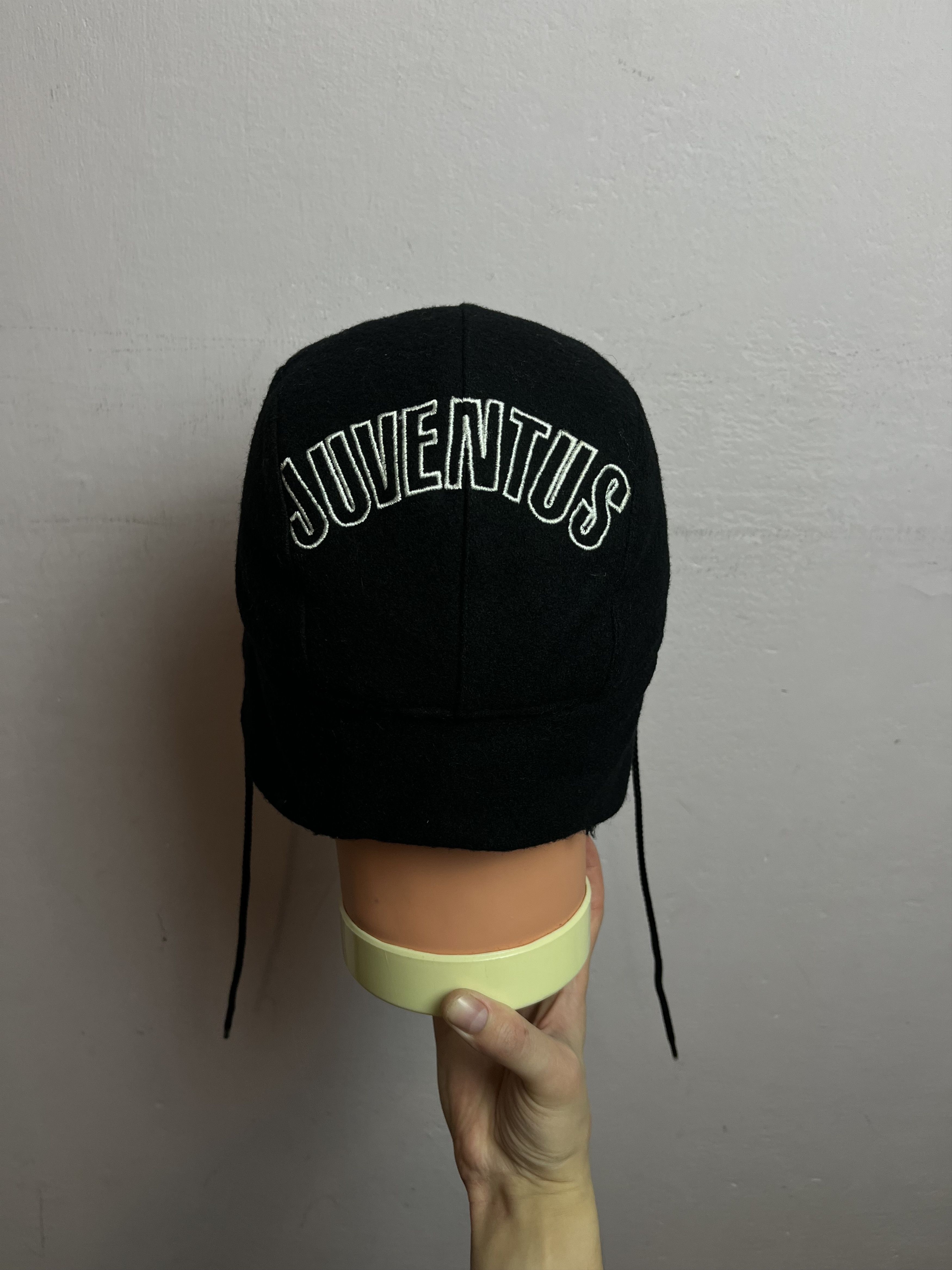Kappa Vintage 90s Hat Kappa Juventus Wool Ushanka Sony Fleece Cap Size ONE SIZE - 4 Thumbnail