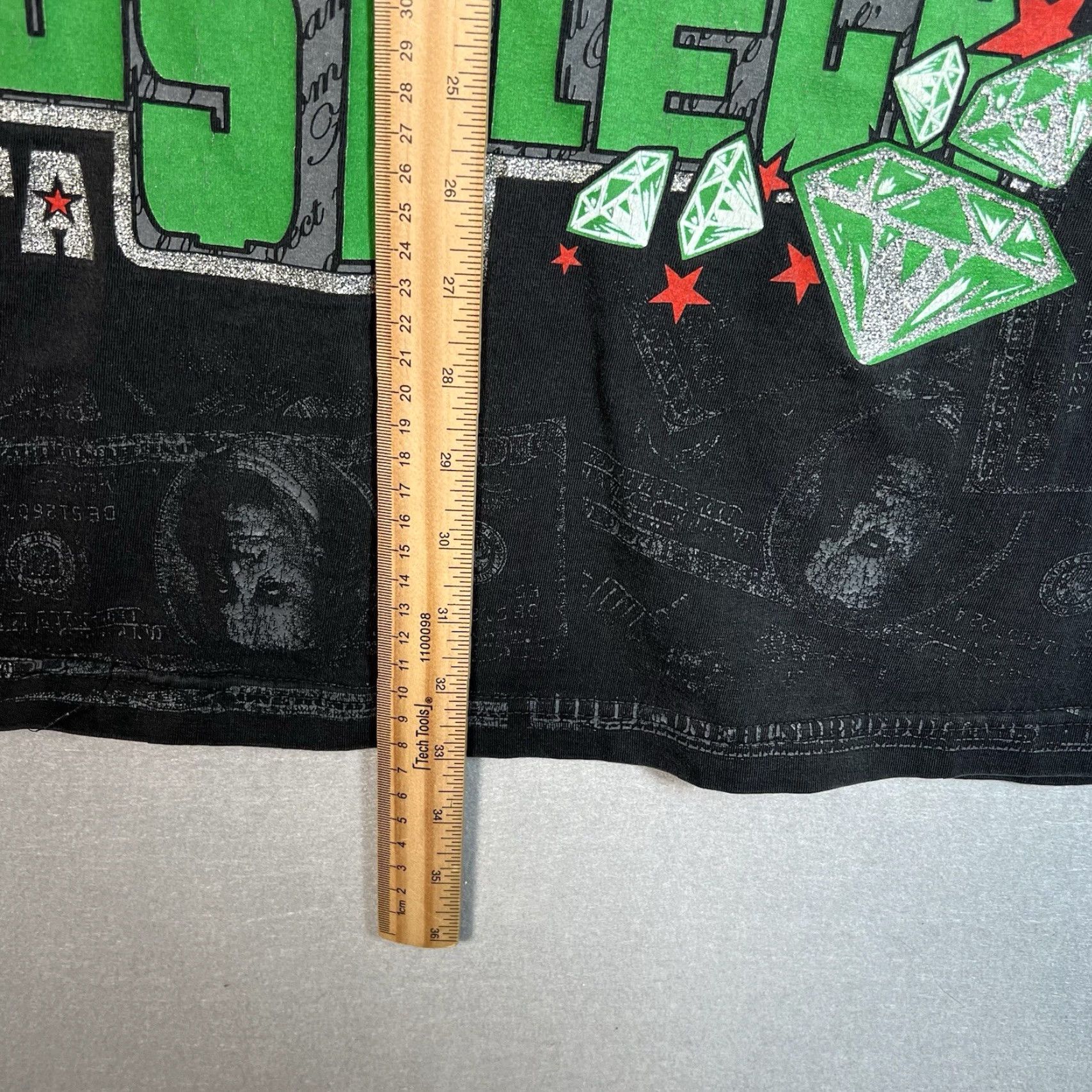 Vintage VINTAGE Grand Hustle Go Geta Money Rap Tee Shirt Adult 3XL Black Mens Nike Shirt Size US XXL / EU 58 / 5 - 3 Thumbnail