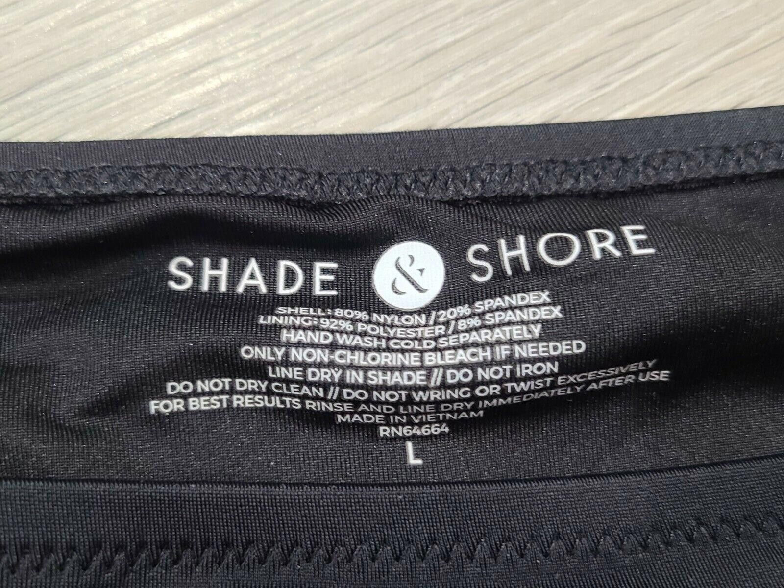 Designer Shade And Shore Bikini Bottom Large Black Scrunched Sides Size ONE SIZE - 2 Thumbnail
