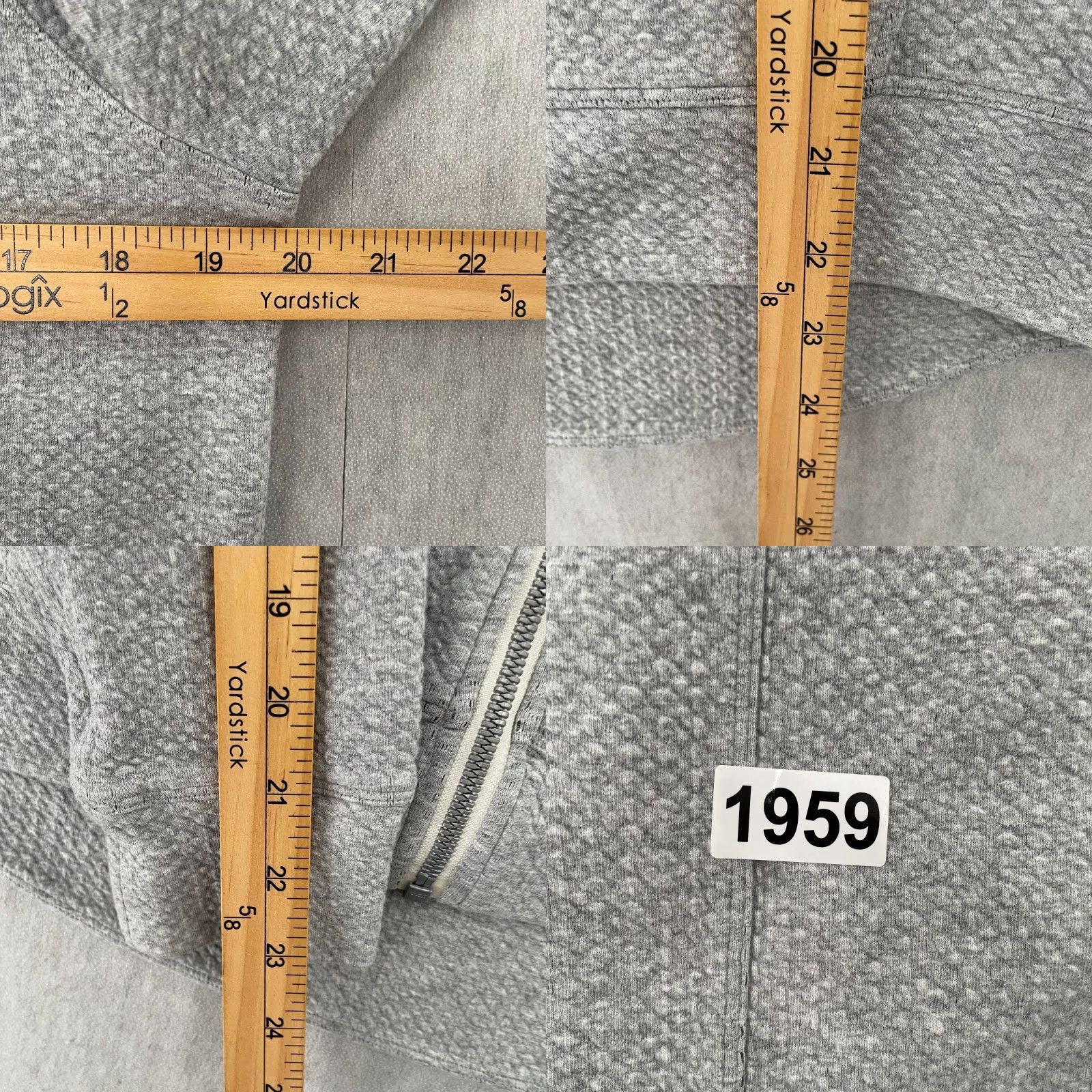 Lululemon Lululemon Hoodie Women 10 Gray Flywheel Full Zip Texture Logo Ladies Size L / US 10 / IT 46 - 8 Thumbnail