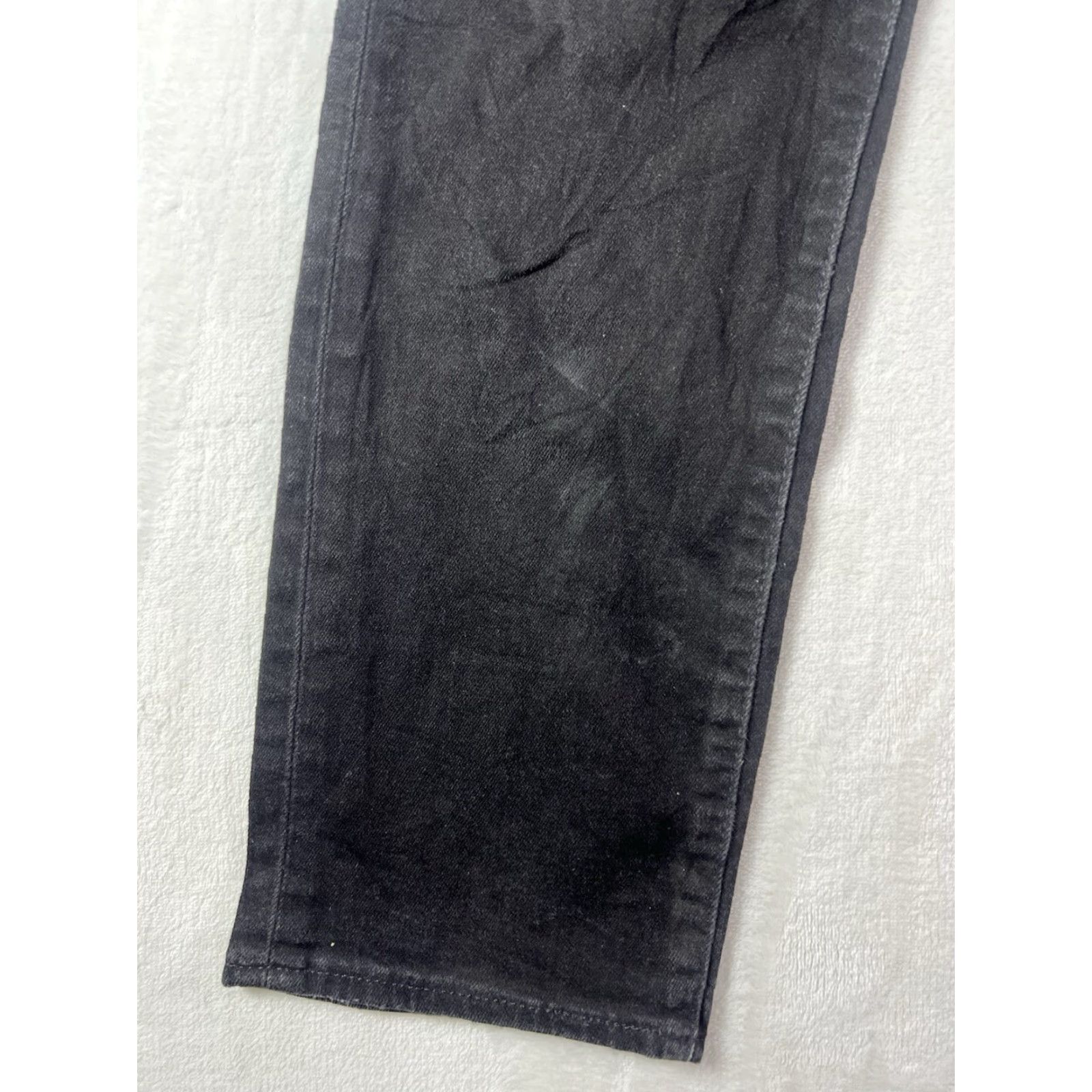 Levi's Levi's Jeans 34x30 Black Regular Straight Distressed 5-Pocket Denim Cowboy 90s USA 500 Series Men Jeans Size US 34 / EU 50 - 3 Thumbnail
