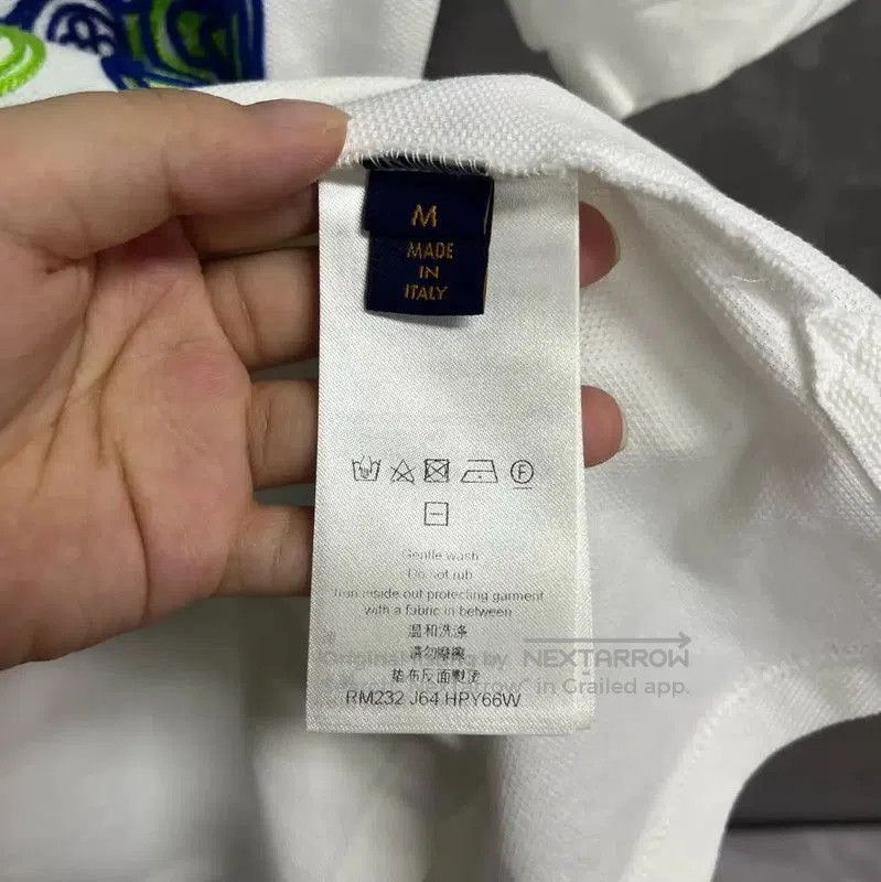 Louis Vuitton Louis Vuitton Men's White Cotton Polo Shirt . Size US M / EU 48-50 / 2 - 5 Thumbnail
