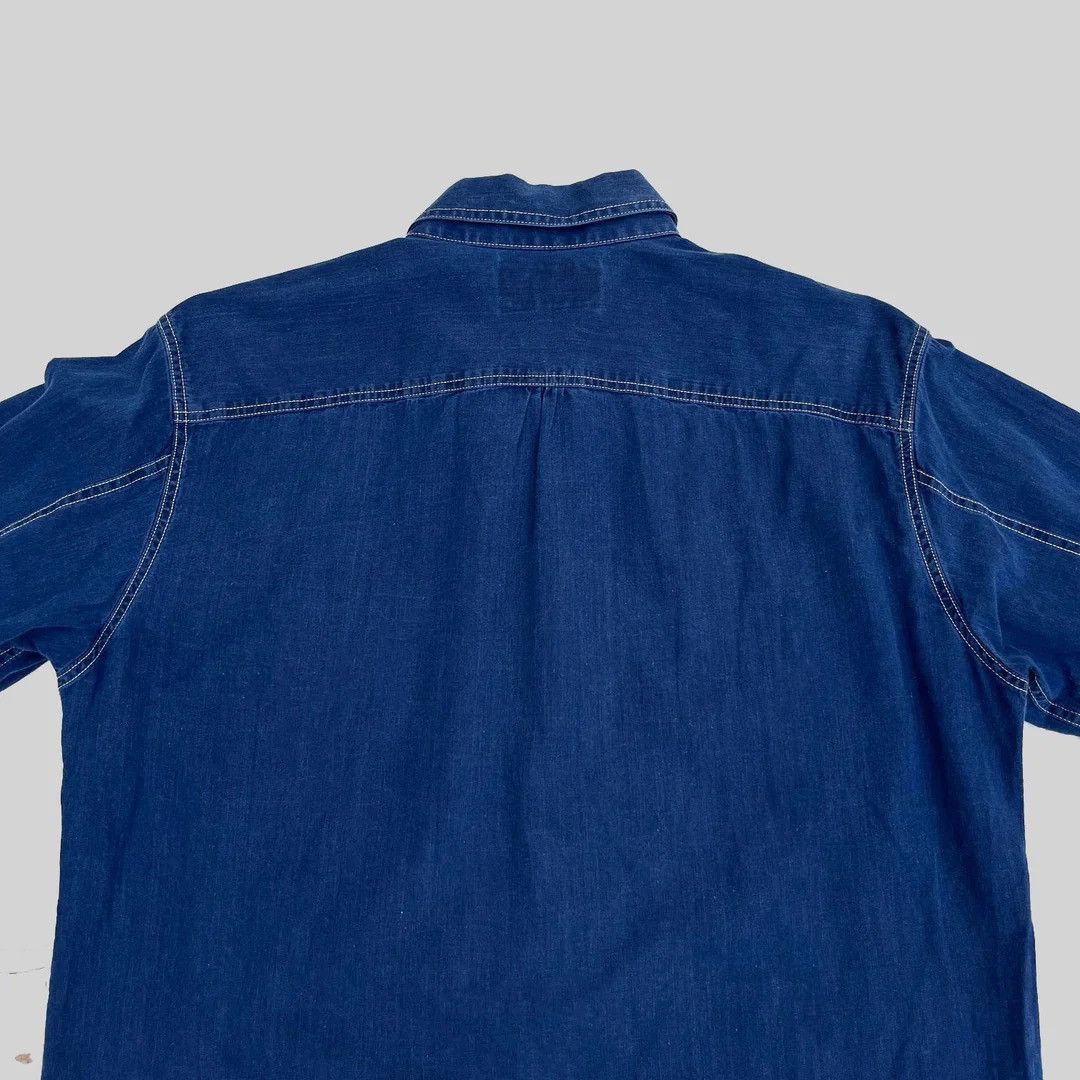 RRL Ralph Lauren RRL Pullover L/S USA Made Work Shirt Indigo Size US S / EU 44-46 / 1 - 5 Thumbnail
