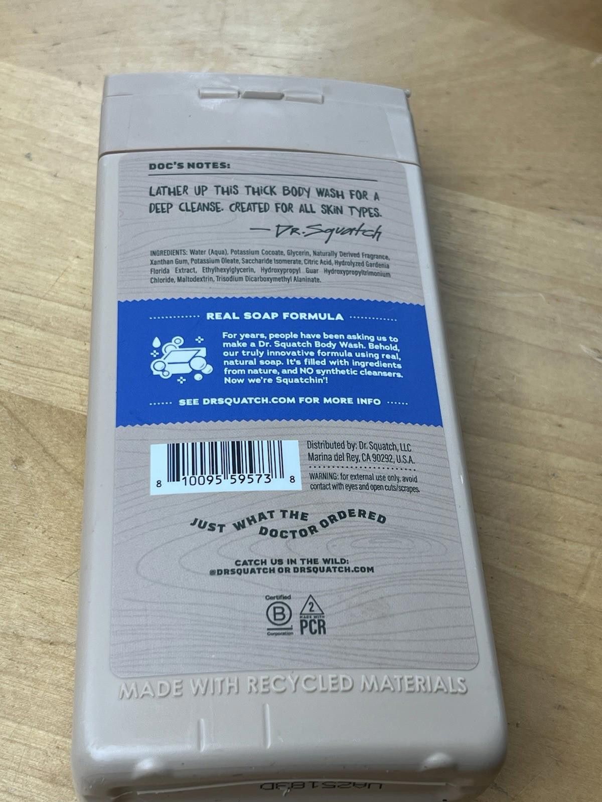 Other DR. SQUATCH Men Natural Non Exfoliating Body Wash 14 fl oz Size ONE SIZE - 8 Thumbnail