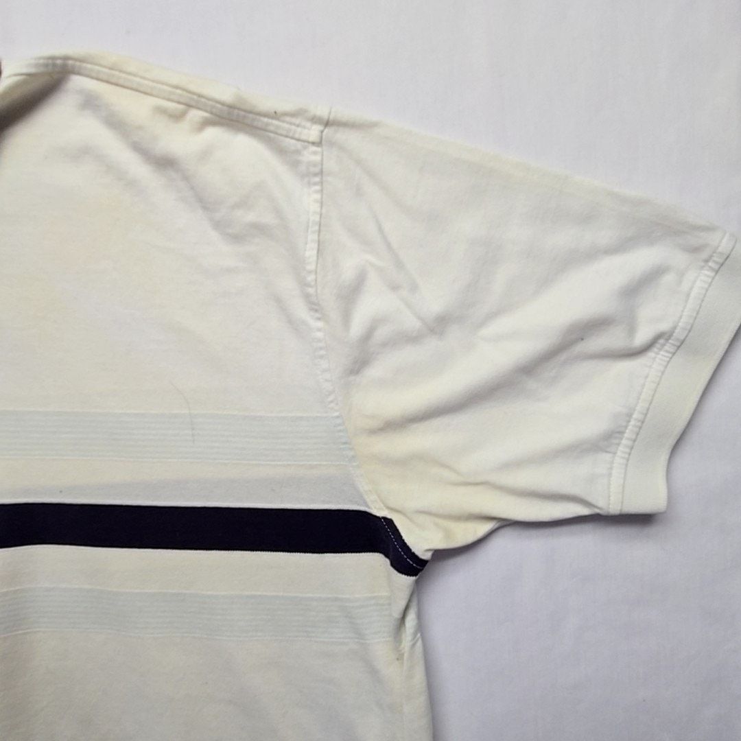 Tommy Hilfiger Vintage Tommy Hilfiger Polo Striped White Ivory XL Shirt Size US XL / EU 56 / 4 - 4 Thumbnail