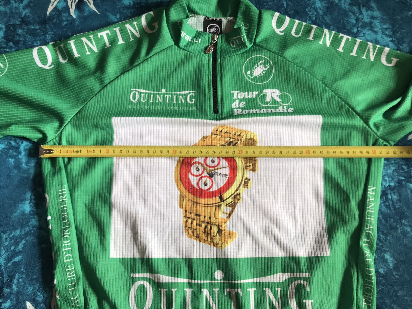 Other VINTAGE CASTELLI TOUR QUINTING WATCHES CYCLING JERSEY Size US L / EU 52-54 / 3 - 4 Thumbnail