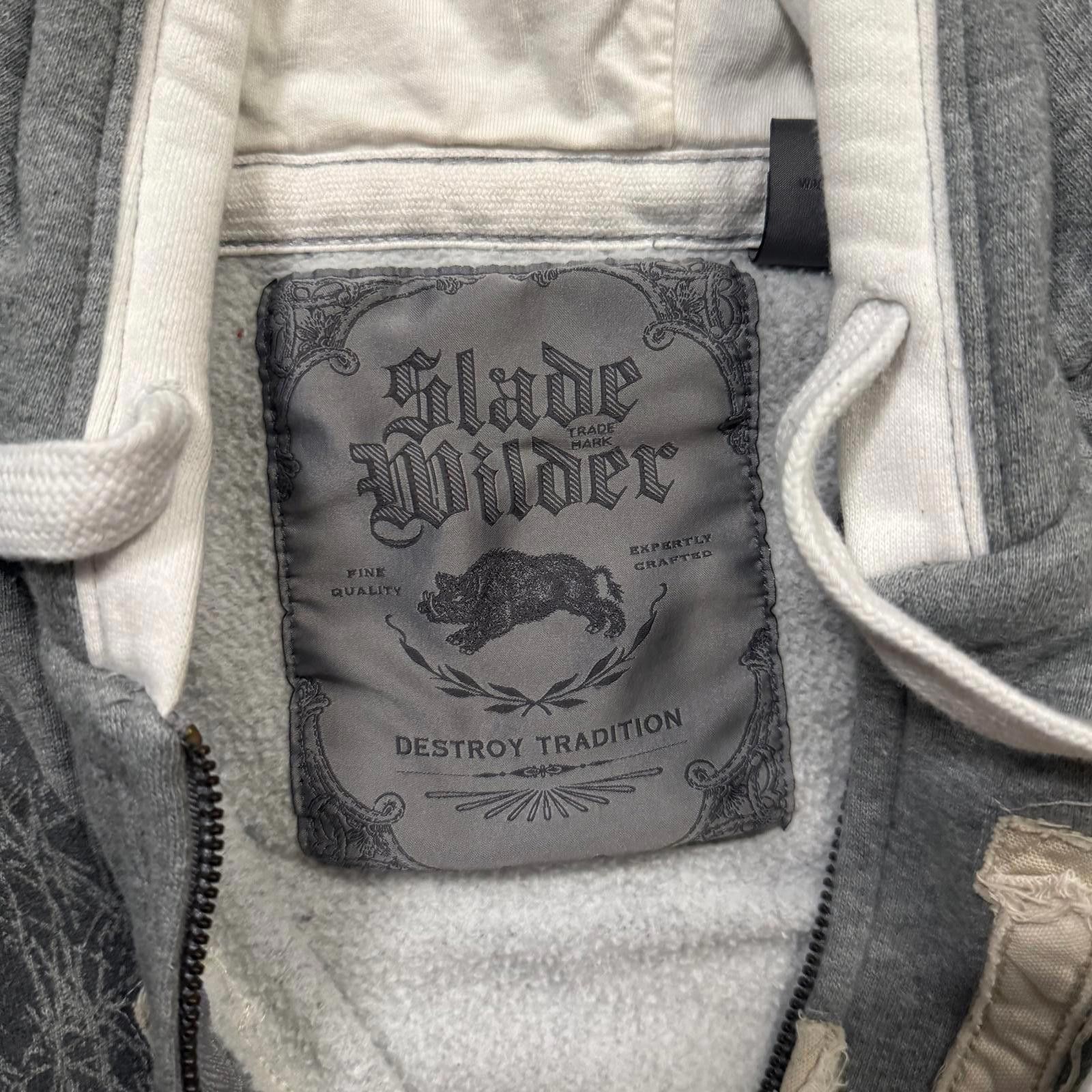 Designer Vintage Y2K Slade Wilder Embroidered Zip-up Hoodie Size US XXL / EU 58 / 5 - 3 Thumbnail