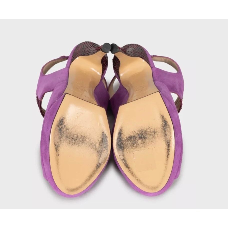 Nicholas Kirkwood Nicholas Kirkwood Suede & Snakeskin Sandals Size 36 Size US 6 / IT 36 - 5 Thumbnail