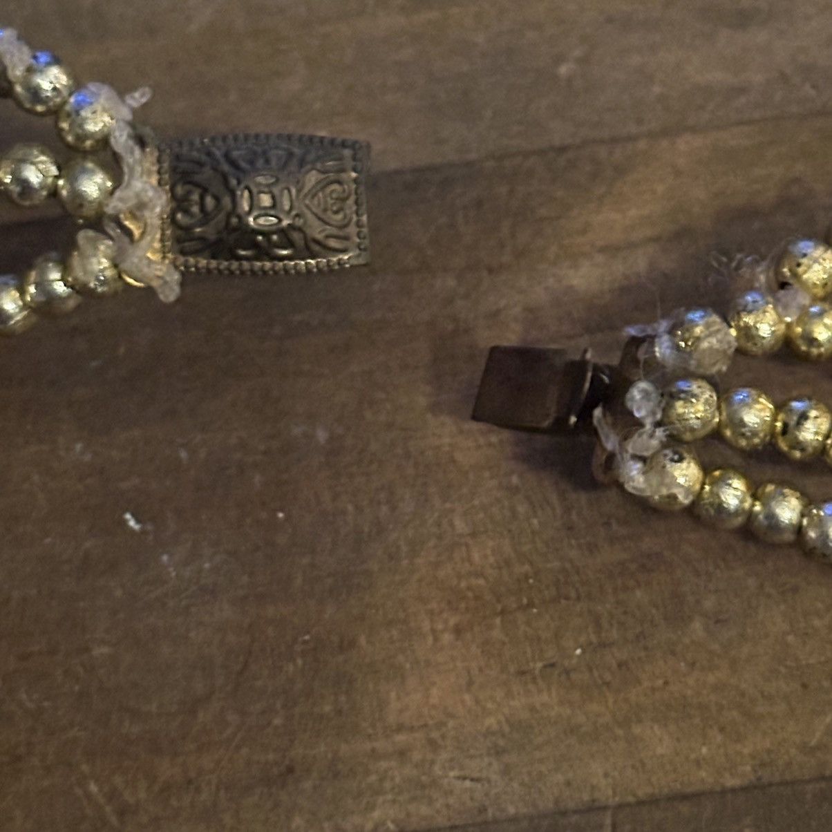 Vintage Vintage Egyptian Queen Cleopatra scarab bead collar necklace Size ONE SIZE - 6 Thumbnail