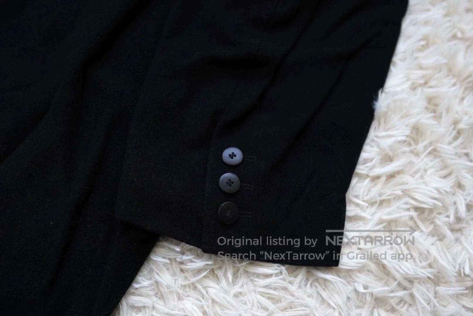 Visvim Black Long Coat with Button Closure Size L. Size US L / EU 52-54 / 3 - 6 Thumbnail