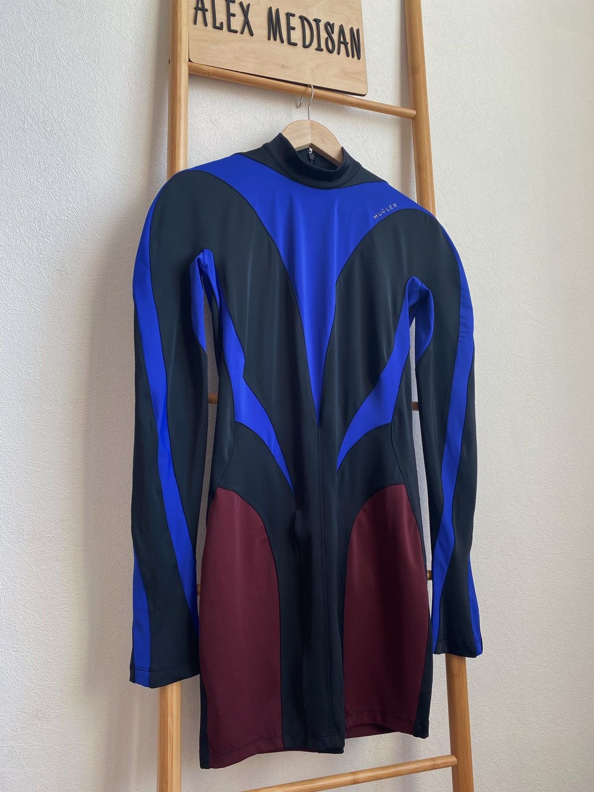 Mugler Mugler x H&M Spiral Paneled Mini Dress Size M / US 6-8 / IT 42-44 - 8 Thumbnail