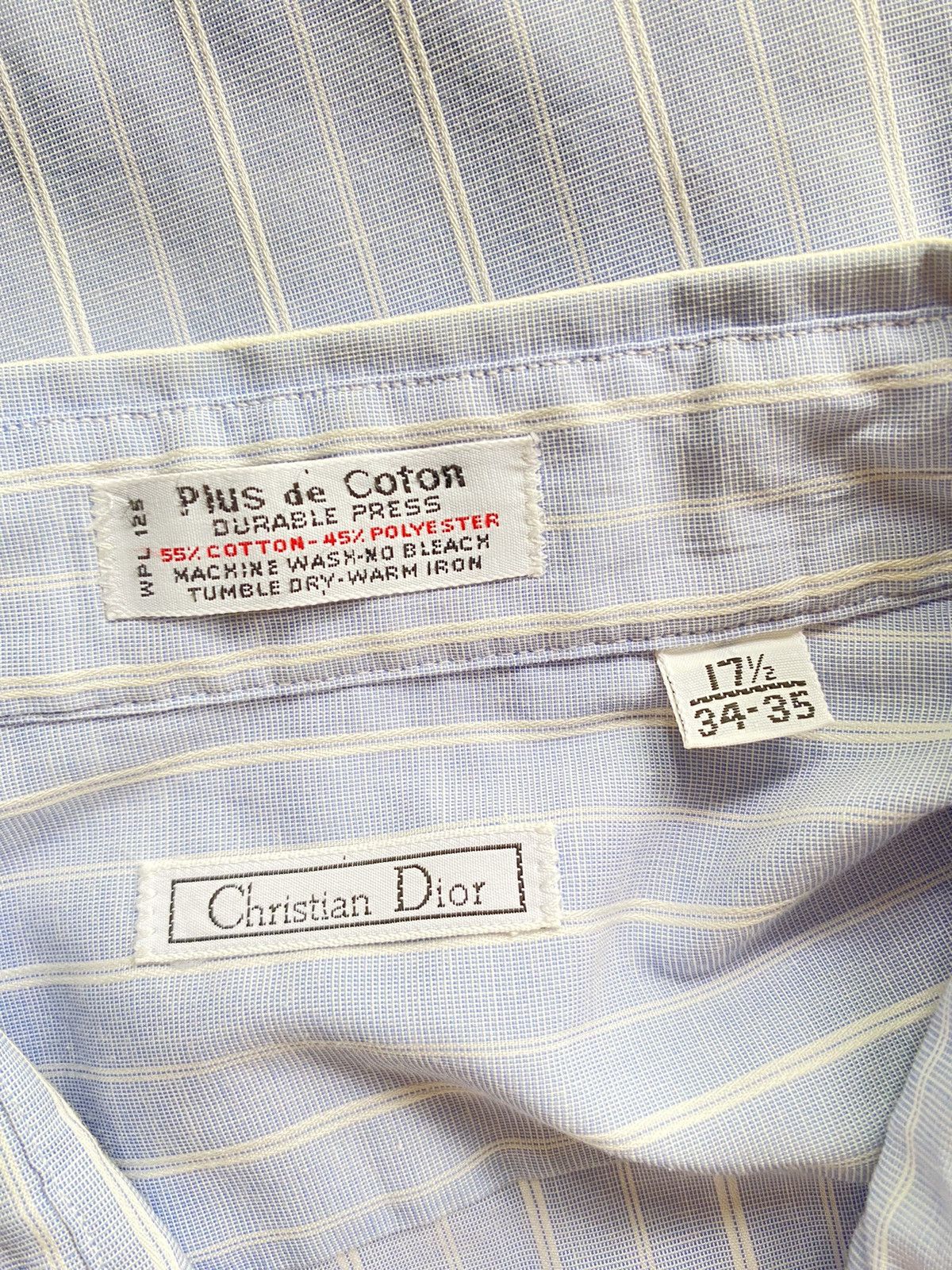 Christian Dior Monsieur Christian Dior vintage strip shirt Size US XL / EU 56 / 4 - 3 Thumbnail