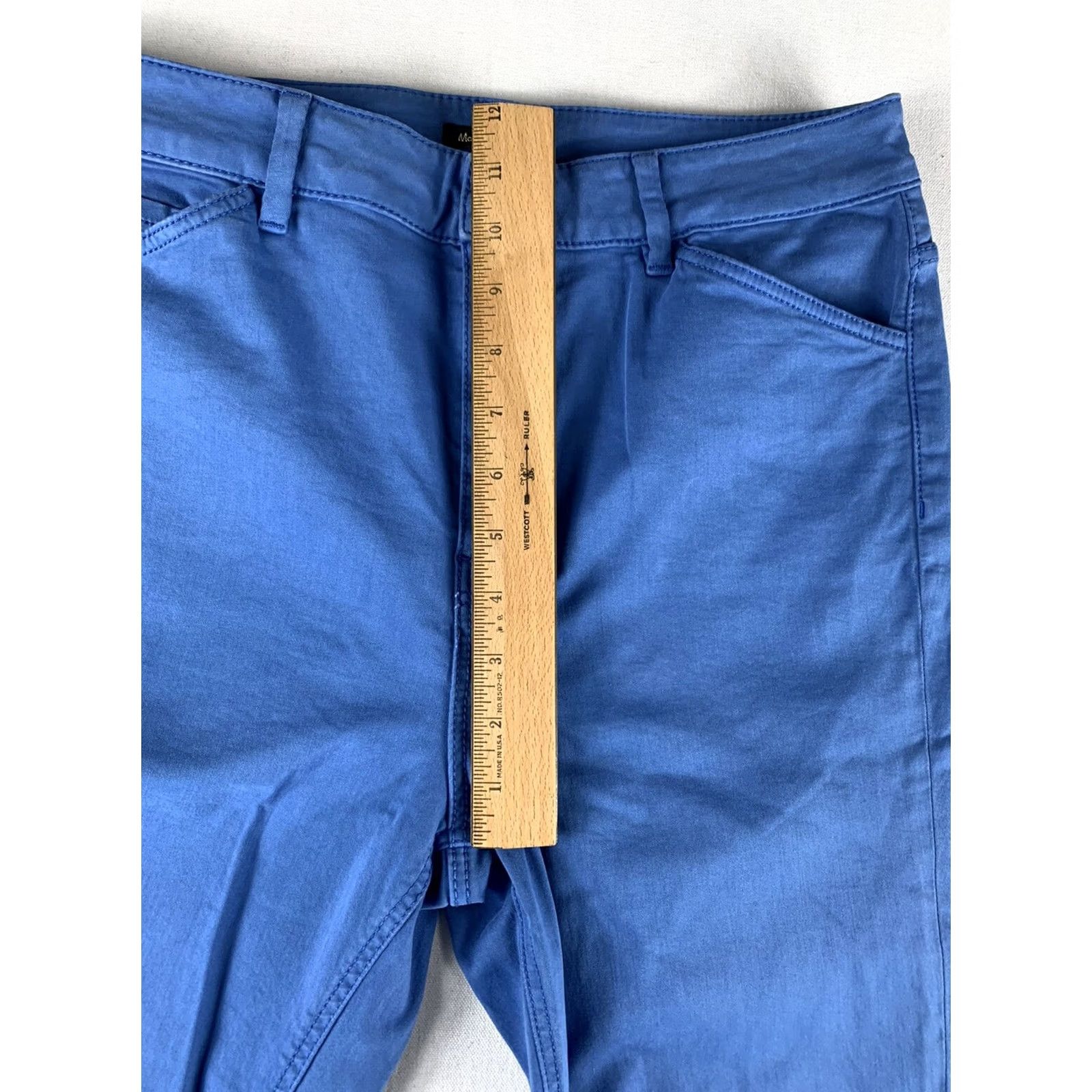 Massimo Dutti Massimo Dutti Women Pants Size 8 Skinny Fit Blue Cotton Pockets Casual 28X24 Pants Women Regular Blue 8 Skinny Fit Casual 28X24 Size 30" / US 8 / IT 44 - 3 Thumbnail