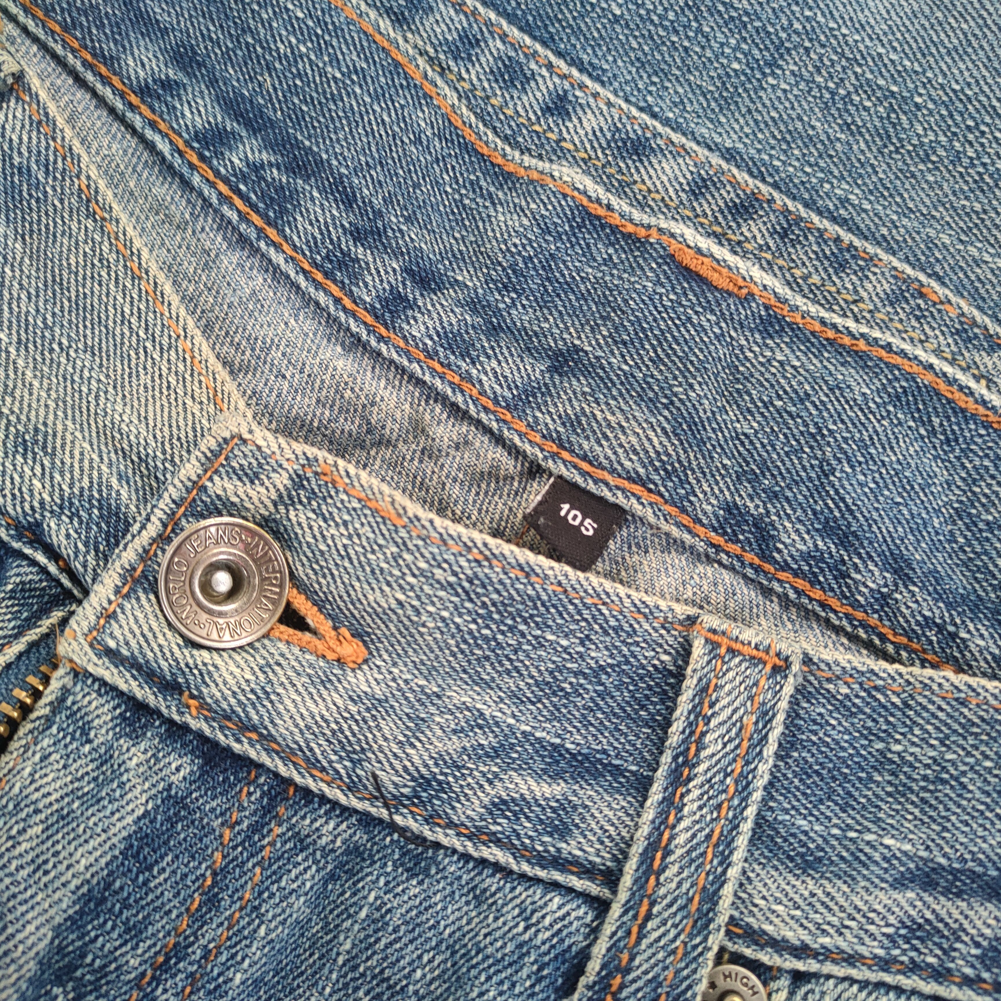 Japanese Brand W40 VINTAGE 19191 JAPANESE FADED DISTRESSED JEAN PANTS Size US 40 / EU 56 - 11 Thumbnail