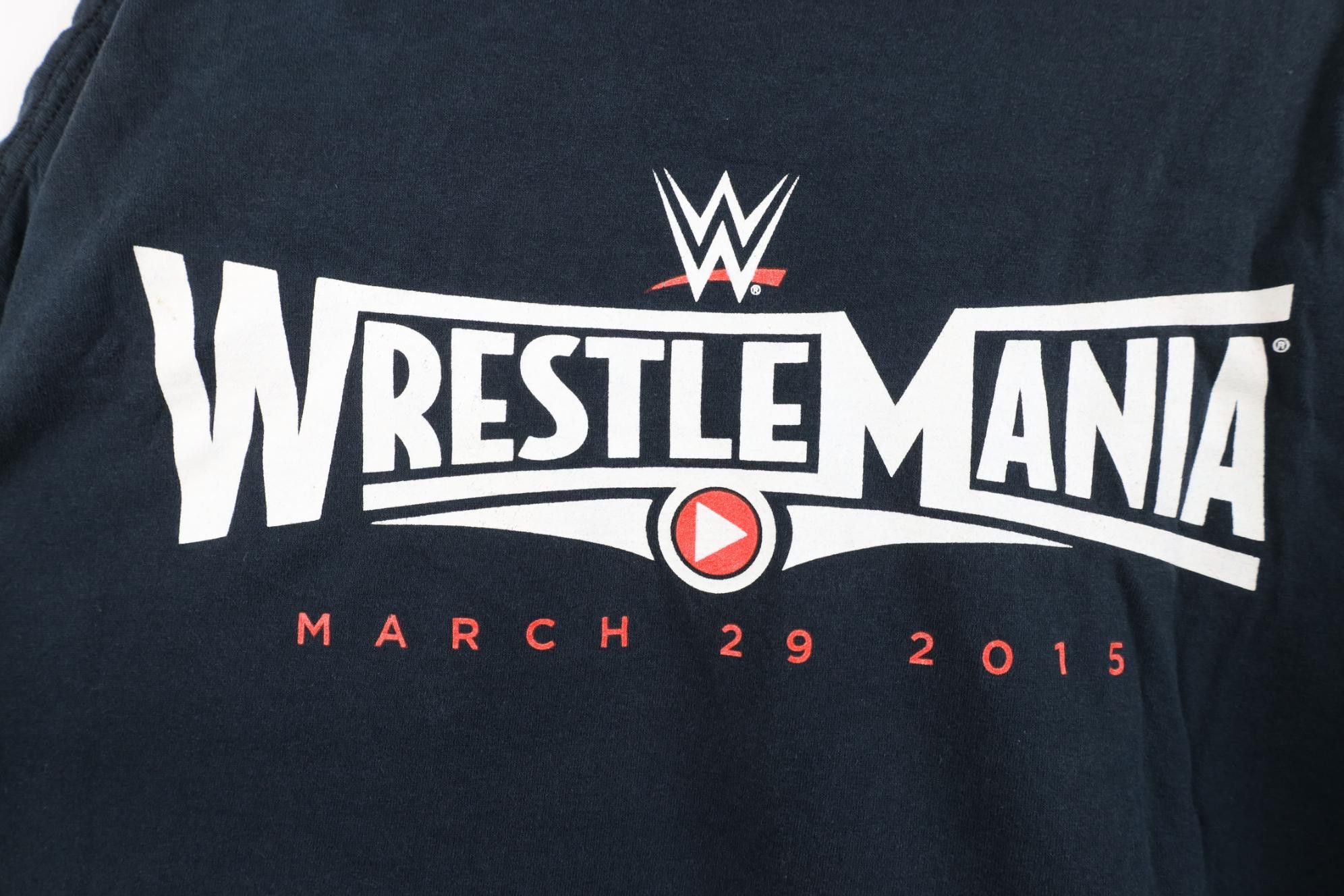 Vintage Vintage Y2K 2015 WWE Wrestlemania Wrestling T-Shirt Cotton Size US XXL / EU 58 / 5 - 12 Thumbnail