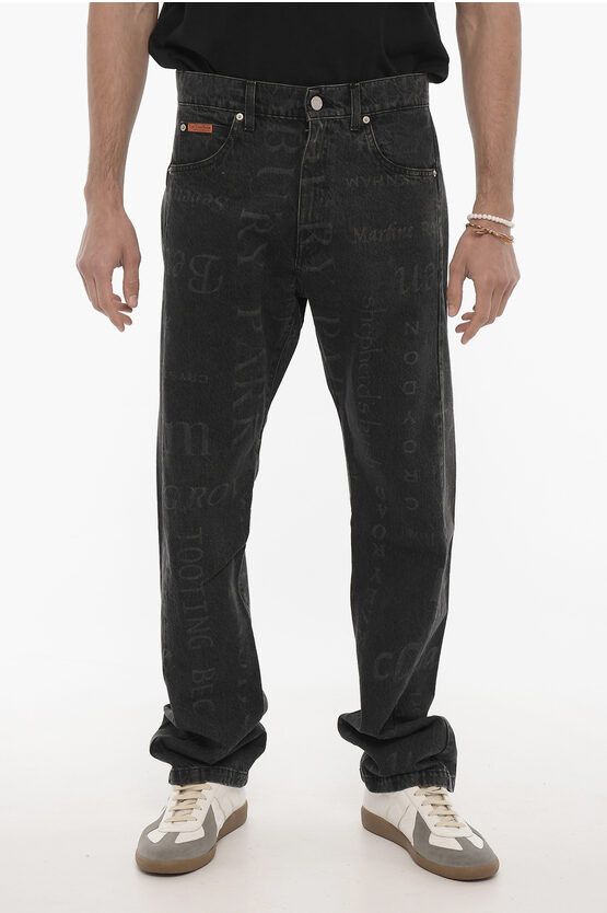image of Martine Rose Og1Mm0424 Slim Fit Jeans In Black, Men's (Size 32)