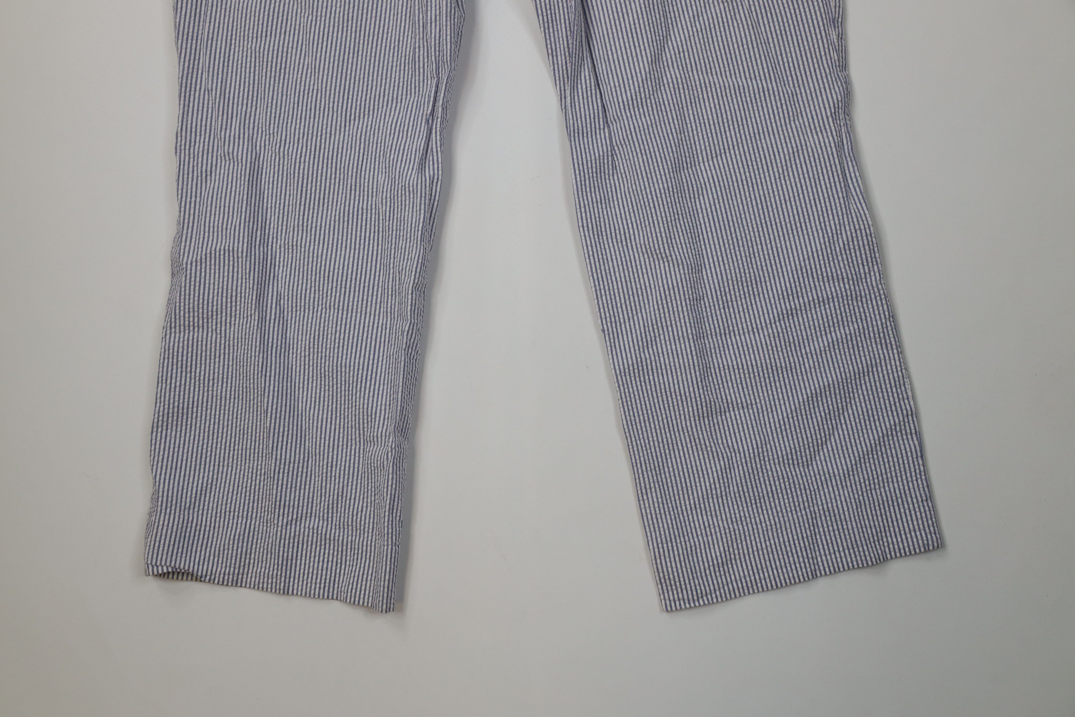 Vintage Vintage 90s Streetwear Seersucker Wide Leg Chino Pants Size US 32 / EU 48 - 15 Thumbnail