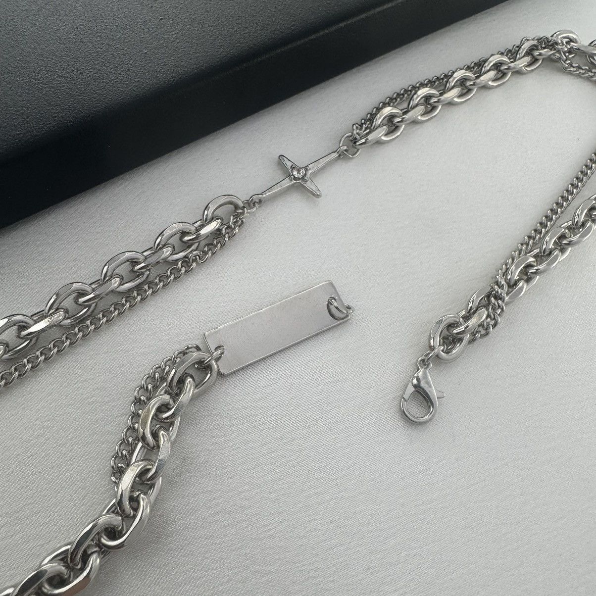 Other Double Layer Star Link Chain Necklace for Men Women Size ONE SIZE - 3 Thumbnail