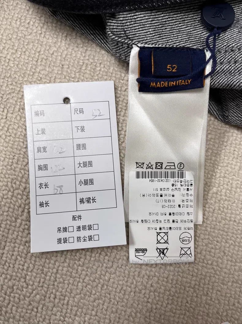 Louis Vuitton Bow color-block single-breasted denim jacket