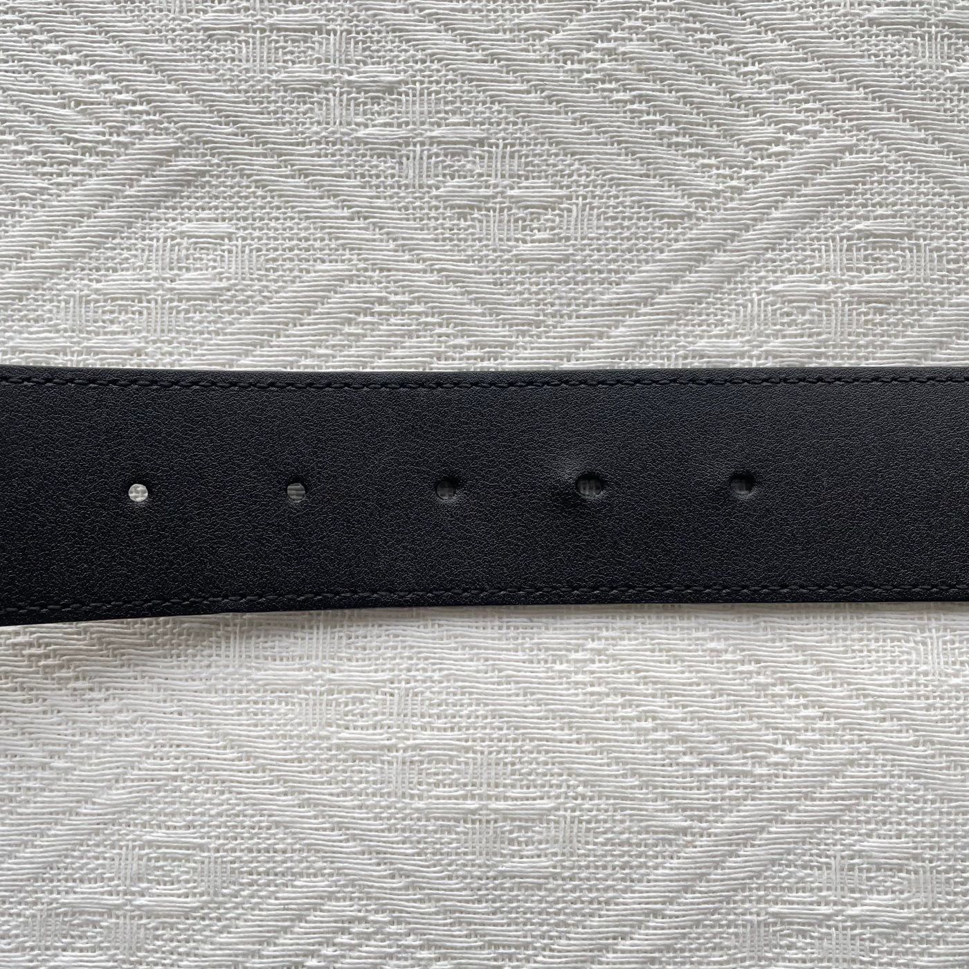 Gucci GUCCI GG Marmont Black Leather Belt Unisex 3cm Size ONE SIZE - 7 Thumbnail