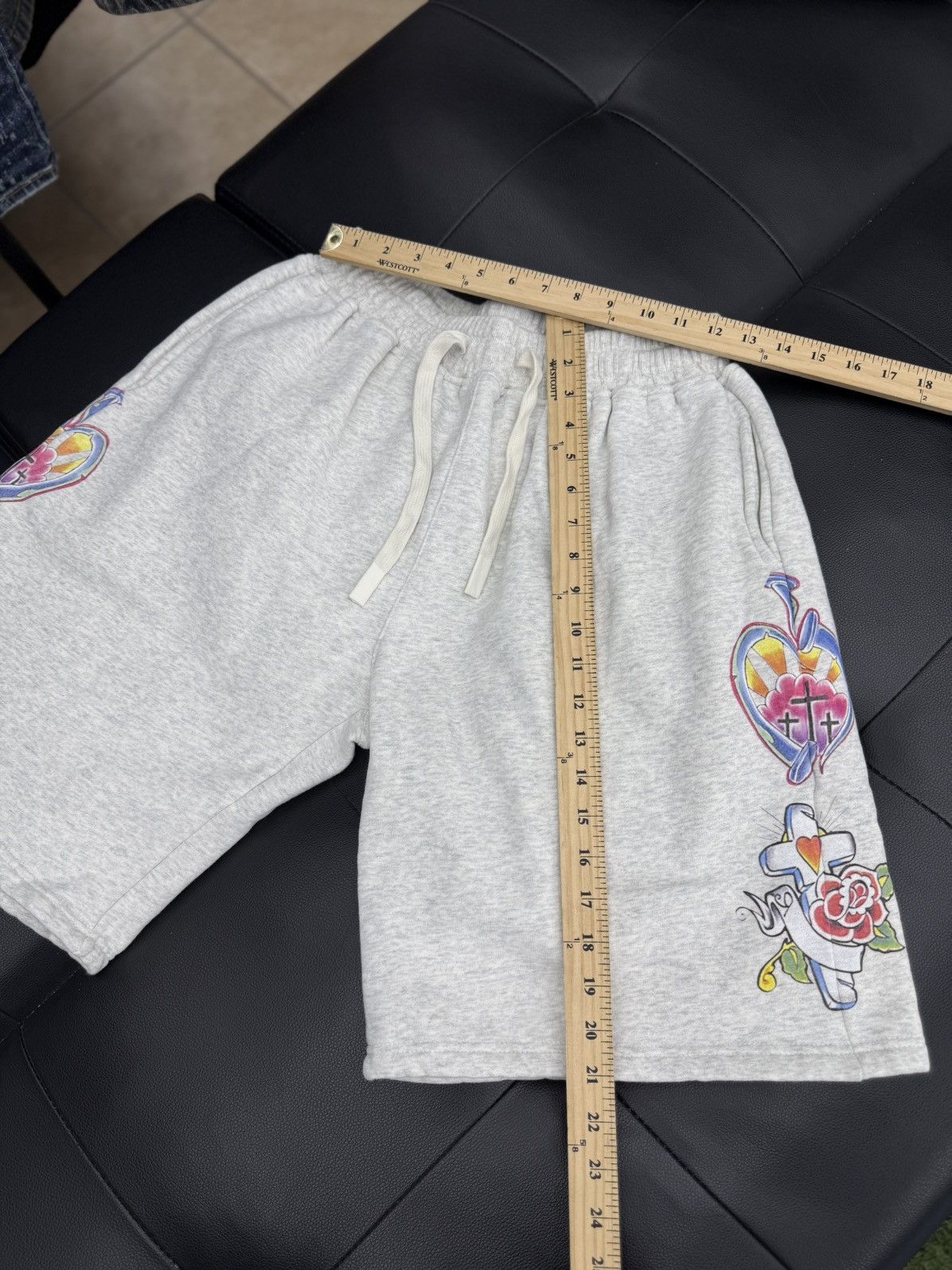 Other We Are Righteous Grey Cotton Shorts Size M (NEW) Size US 30 / EU 46 - 6 Thumbnail